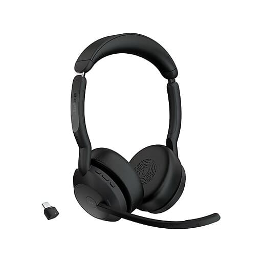 Jabra Evolve2 55 Stereo Wireless (Bluetooth) Headset MS USB-C Link 380 25599-999-899