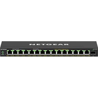 NETGEAR 16-Port Gigabit Ethernet Smart Switch 16 x PoE+ ports 231W Total PoE GS316EPP-100AUS