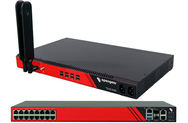 Opengear Opengear OM2216-L-AU Console Server + Automation 16 Serial 1GbE Global LTE Python Runtime Docker Support Secure Boot Dual AC Power Supply OM2216-L-AU