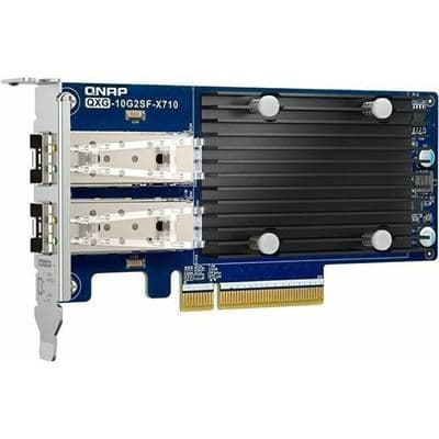 QNAP Dual-port 10 GbE network expansion card for NAS Windows and Linux QXG-10G2SF-X710
