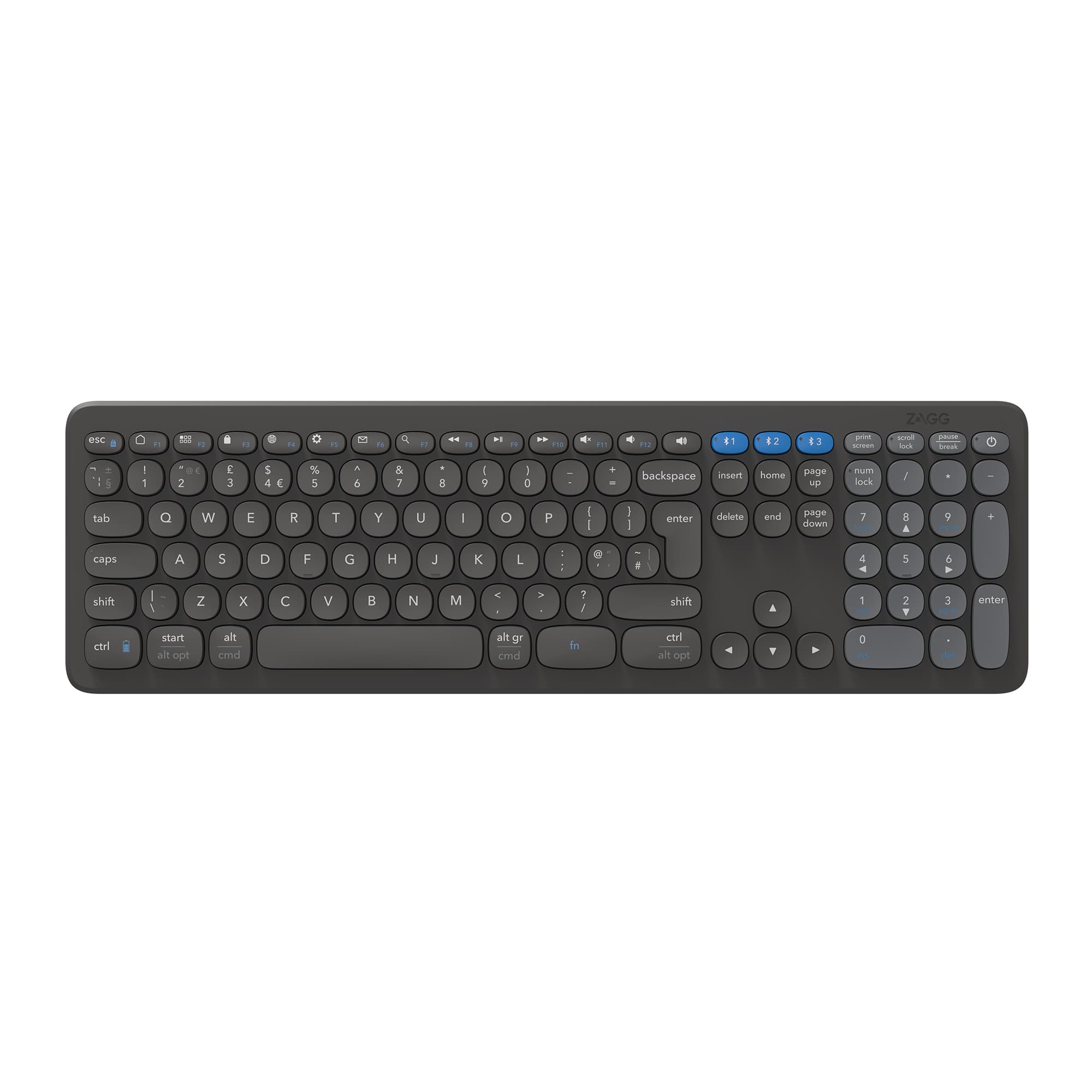 ZAGG Zagg Wireless - Bluetooth/USB C Full Sized Keyboard 103211030