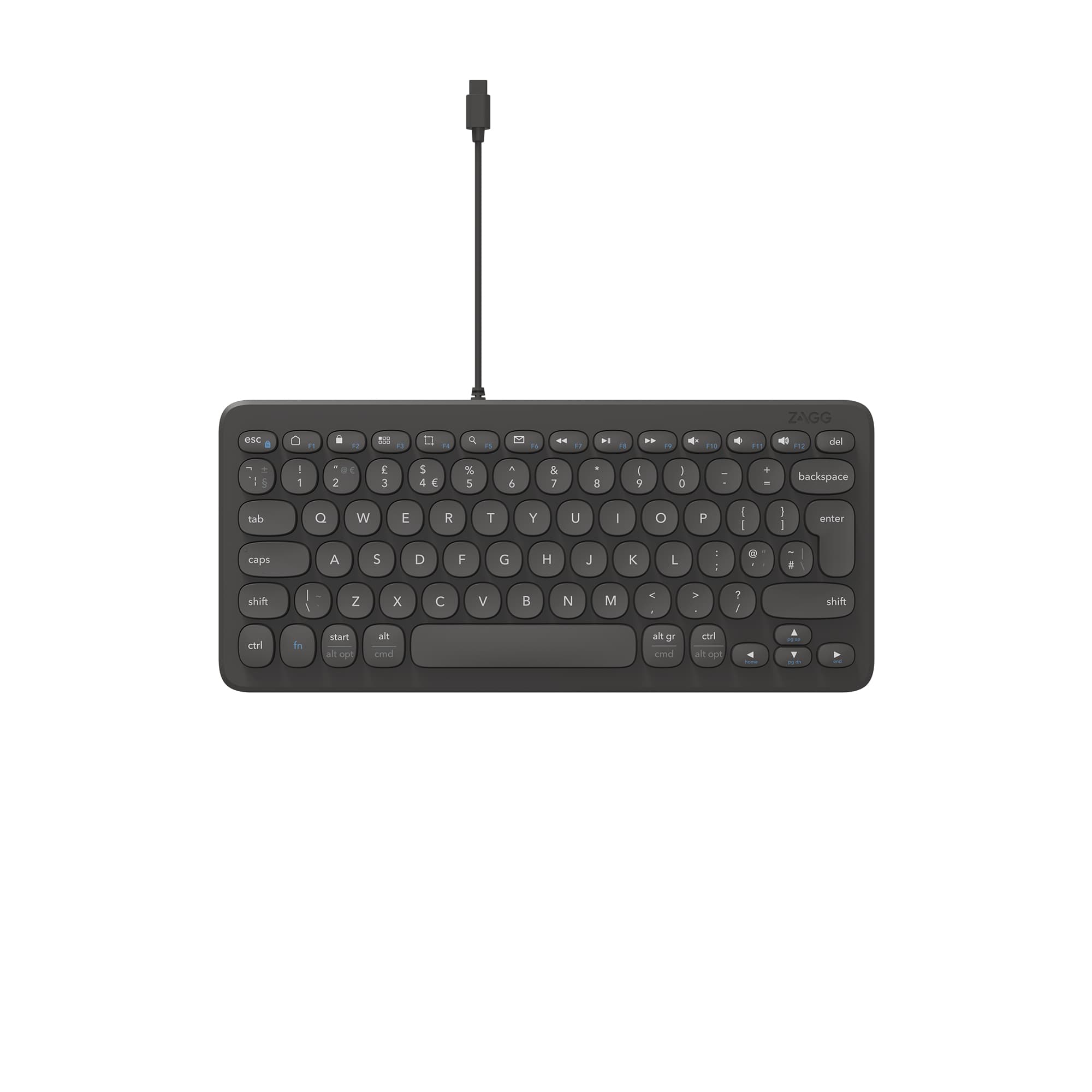 ZAGG Zagg Wired USB C 12" Keyboard 103211036