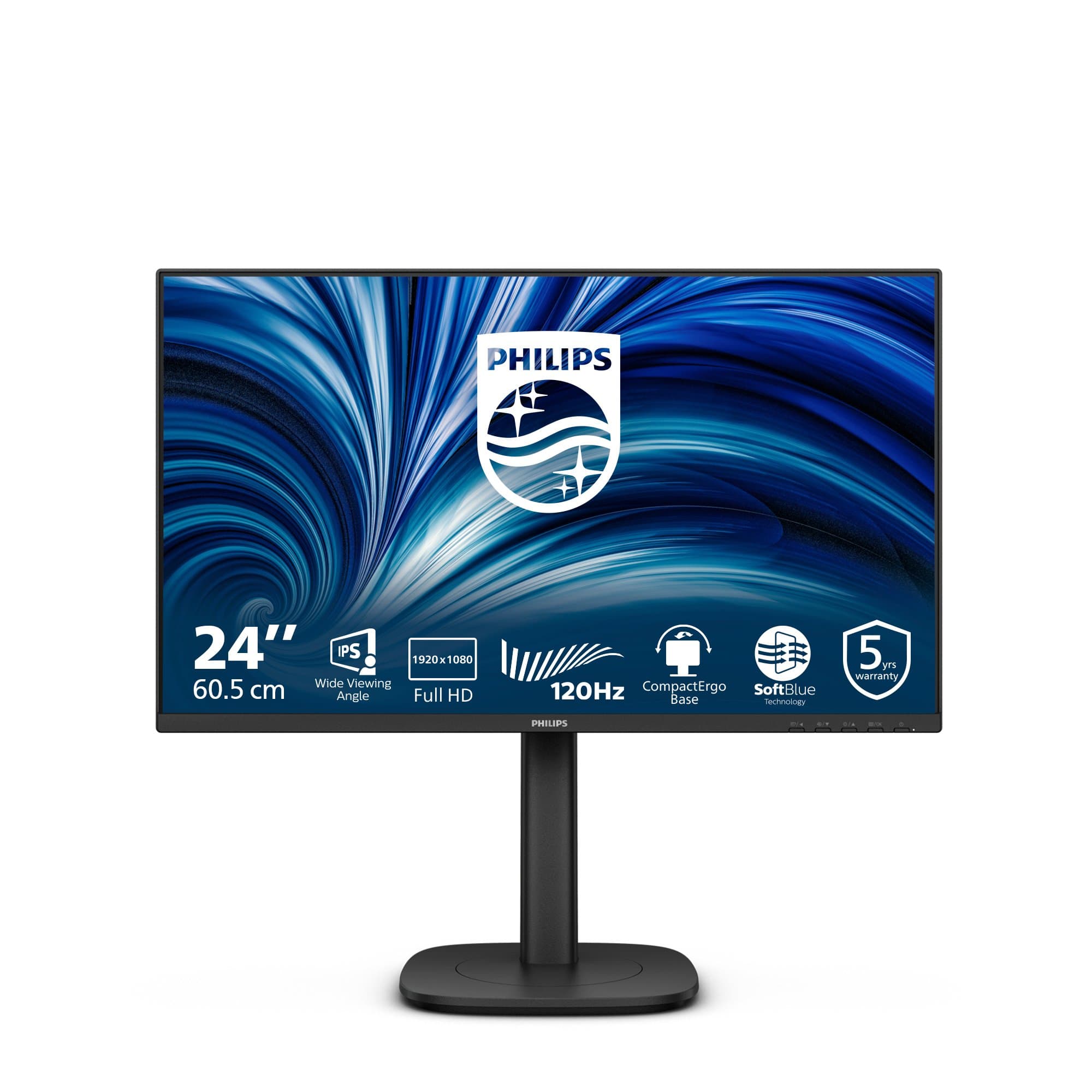 PHILIPS PHILIPS 24B2N3200J/75 24" 16:9 1080P FHD IPS LED 120HZ,4MS,VGA,HDMI,DP,H/ADJ,SPKR,4YR 24B2N3200J