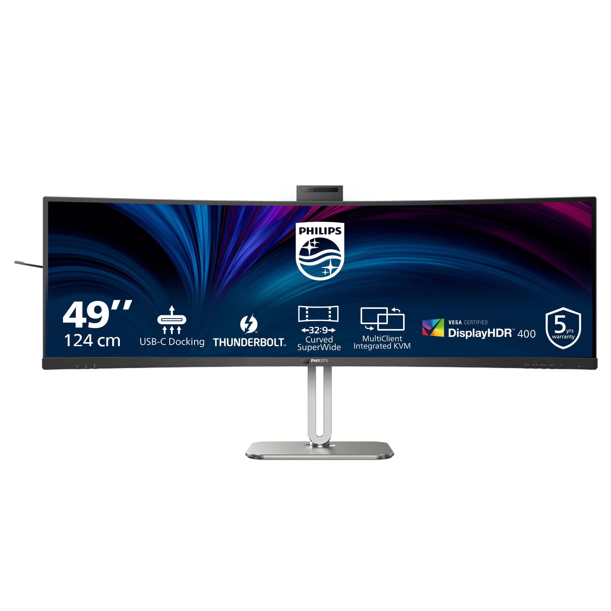 PHILIPS PHILIPS 49B2U6903CH/75 49" 32:9 CURVE DUAL QHD,HDMI,DP,TB4,RJ45,AI CAM,SPKR,4YR 49B2U6903CH