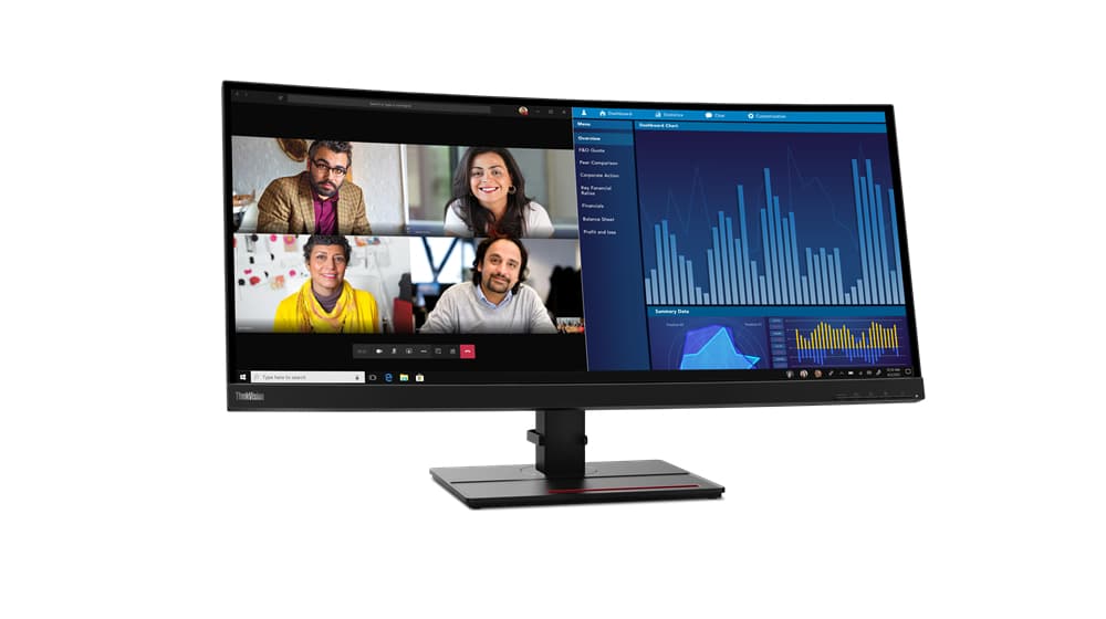 LENOVO LENOVO P34W-20, 34" CURVED IPS WQHD (21:9), DP+HDMI+USB-C, USB HUB, TILT/SWIV/H-ADJ, 3YR 63F2RAR3AU