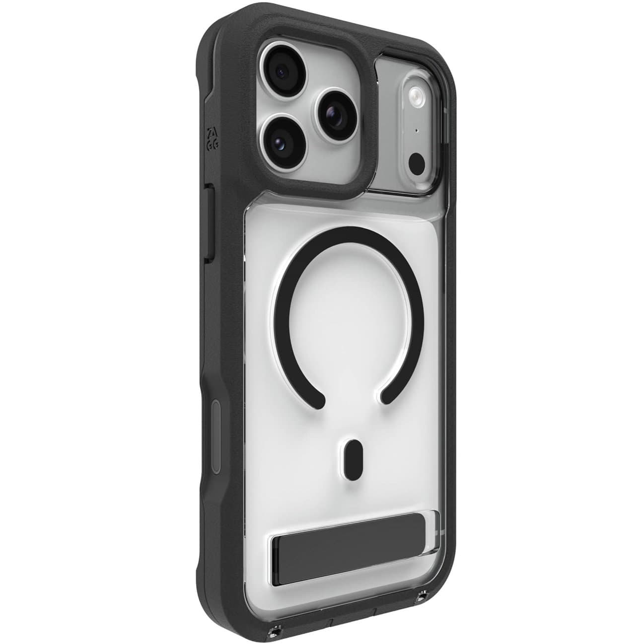 ZAGG ZAGG Rainier Snap Kickstand + Camera Control Button Case, Apple iPhone Pro Max, Black (CC) 702320833