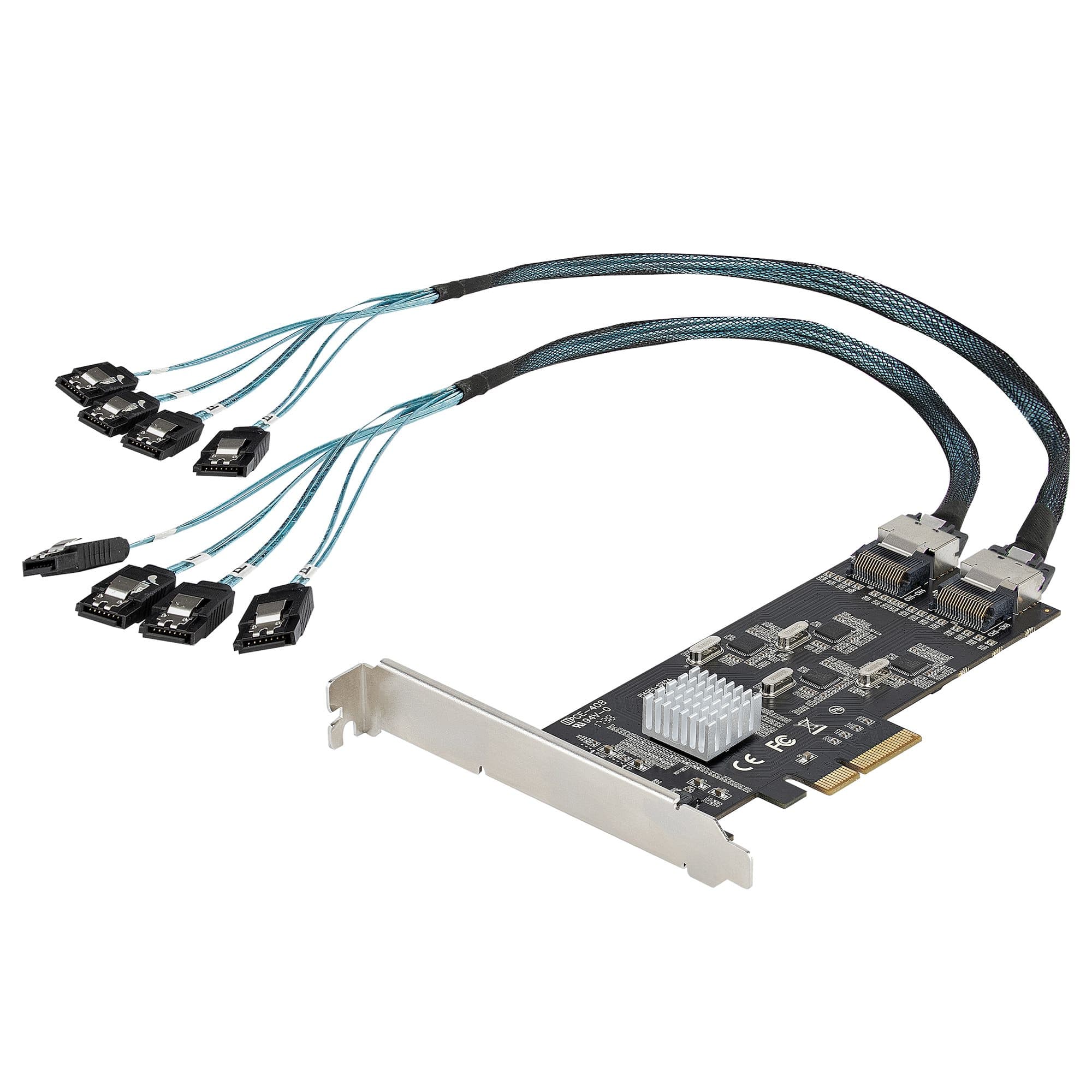 STARTECH STARTECH.COM 8 PORT SATA PCIE CARD, PCI EXPRESS SATA 6GBPS, 2 YR 8P6G-PCIE-SATA-CARD