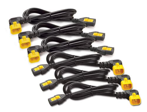 APC APC (AP8702R-WW) POWER CORD KIT (6 EA), LOCKING, C13 TO C14 (90 DEGREE), 0.6M AP8702R-WW