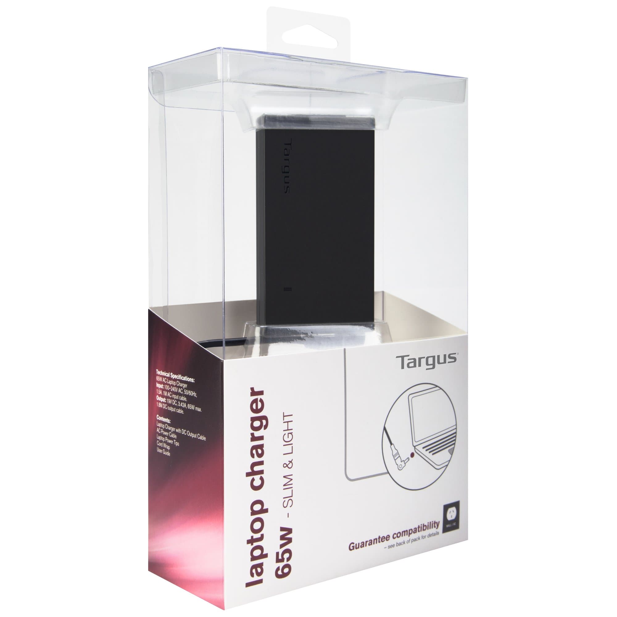 TARGUS TARGUS 65W UNIVERSAL LAPTOP CHARGER APA047AU