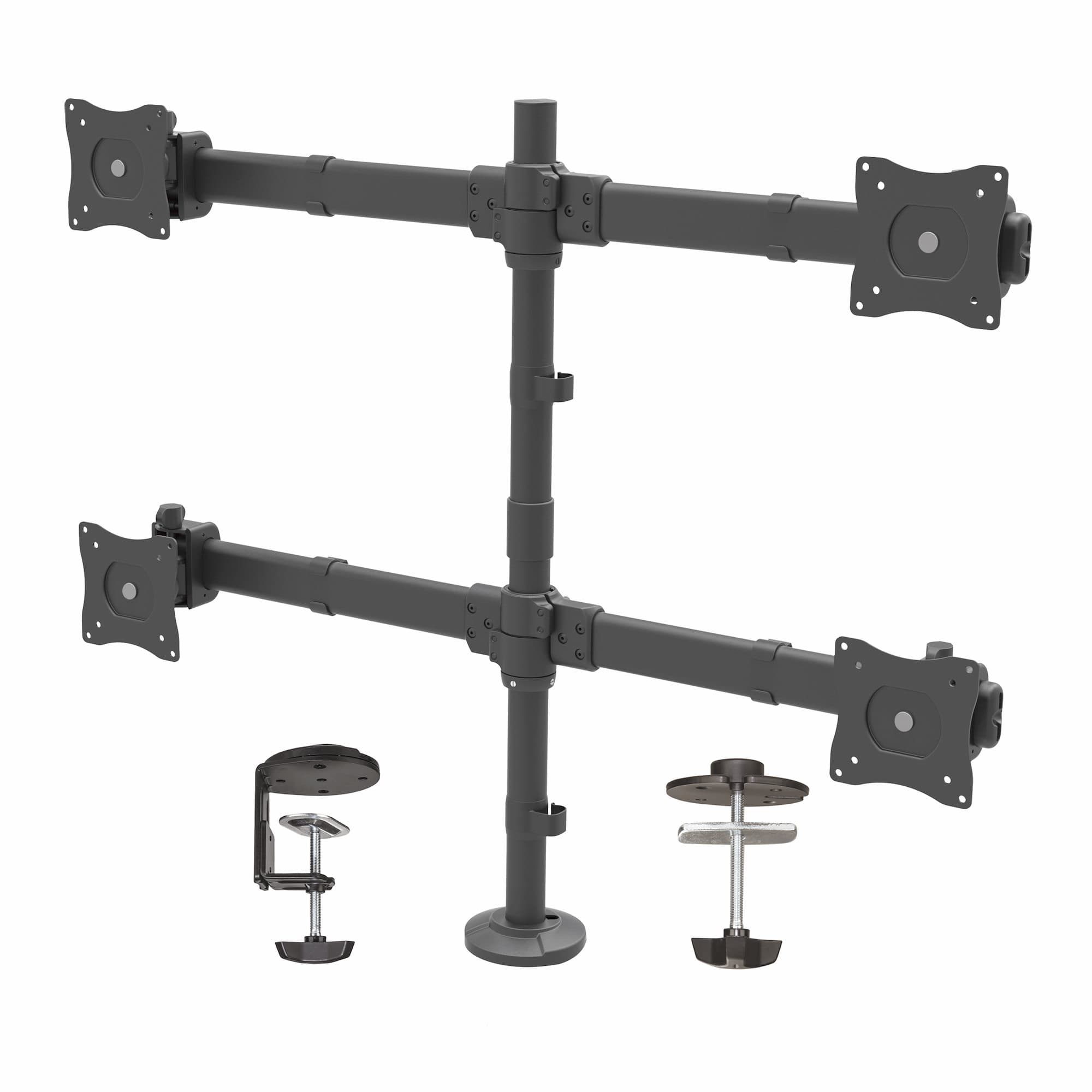 STARTECH STARTECH.COM DESK MOUNT QUAD MONITOR ARM ARTICULATING - 4 VESA 27" DISPLAYS 5 YR ARMQUAD