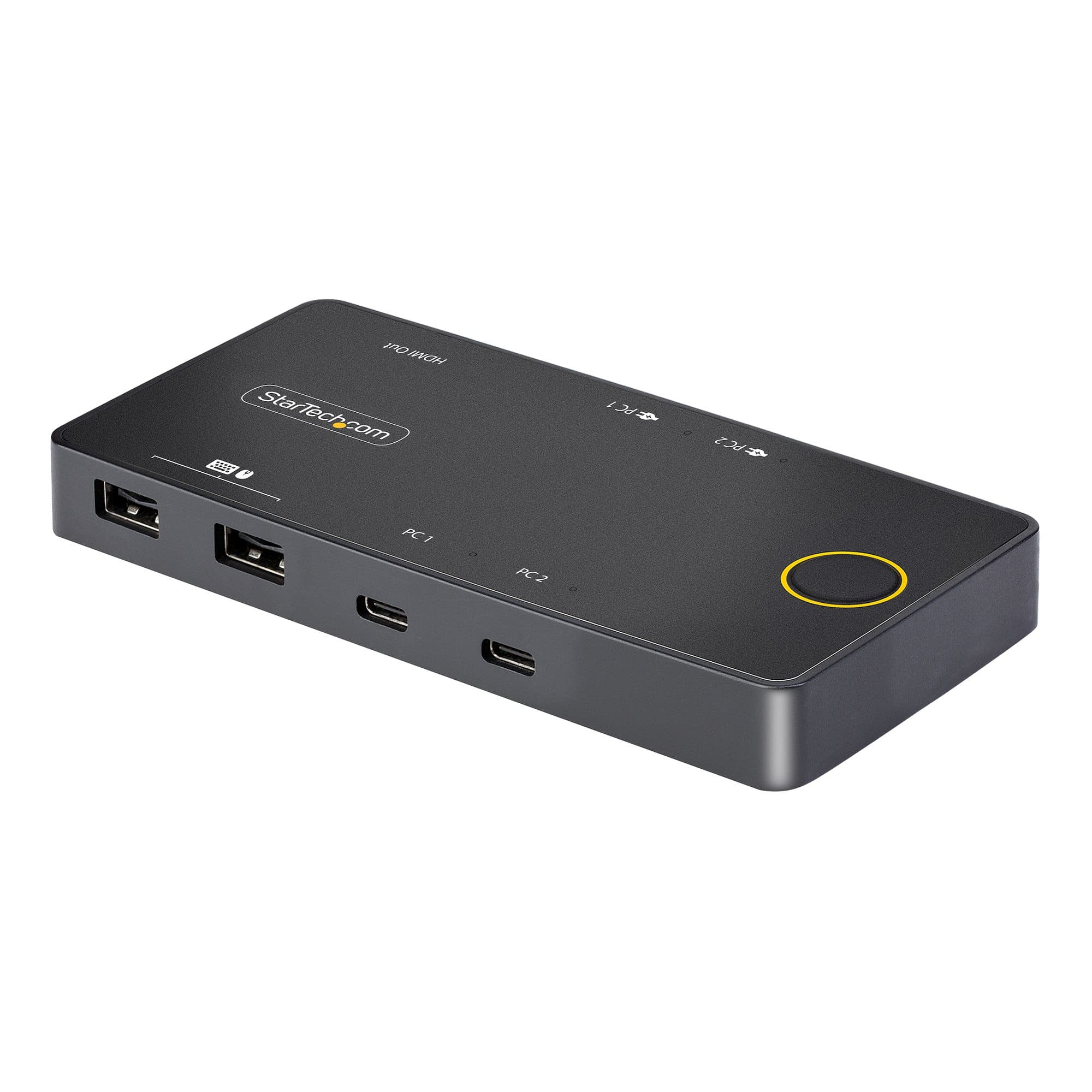 STARTECH STARTECH.COM 2-PORT USB-C KVM SWITCH, SINGLE-4K 60HZ HDMI MONITOR, DUAL-100W PD 2 YR C2-H46-UC2-PD-KVM