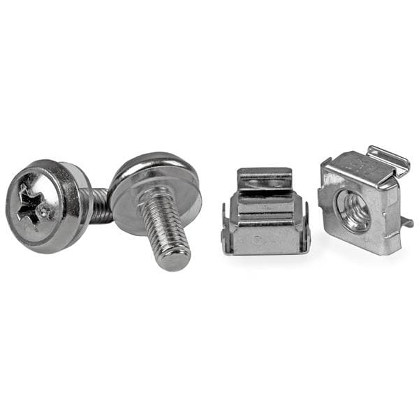 STARTECH STARTECH.COM 50 PKG M5 MOUNTING SCREWS & CAGE NUTS FOR SERVER RACK CABINET 2 YR CABSCREWM5