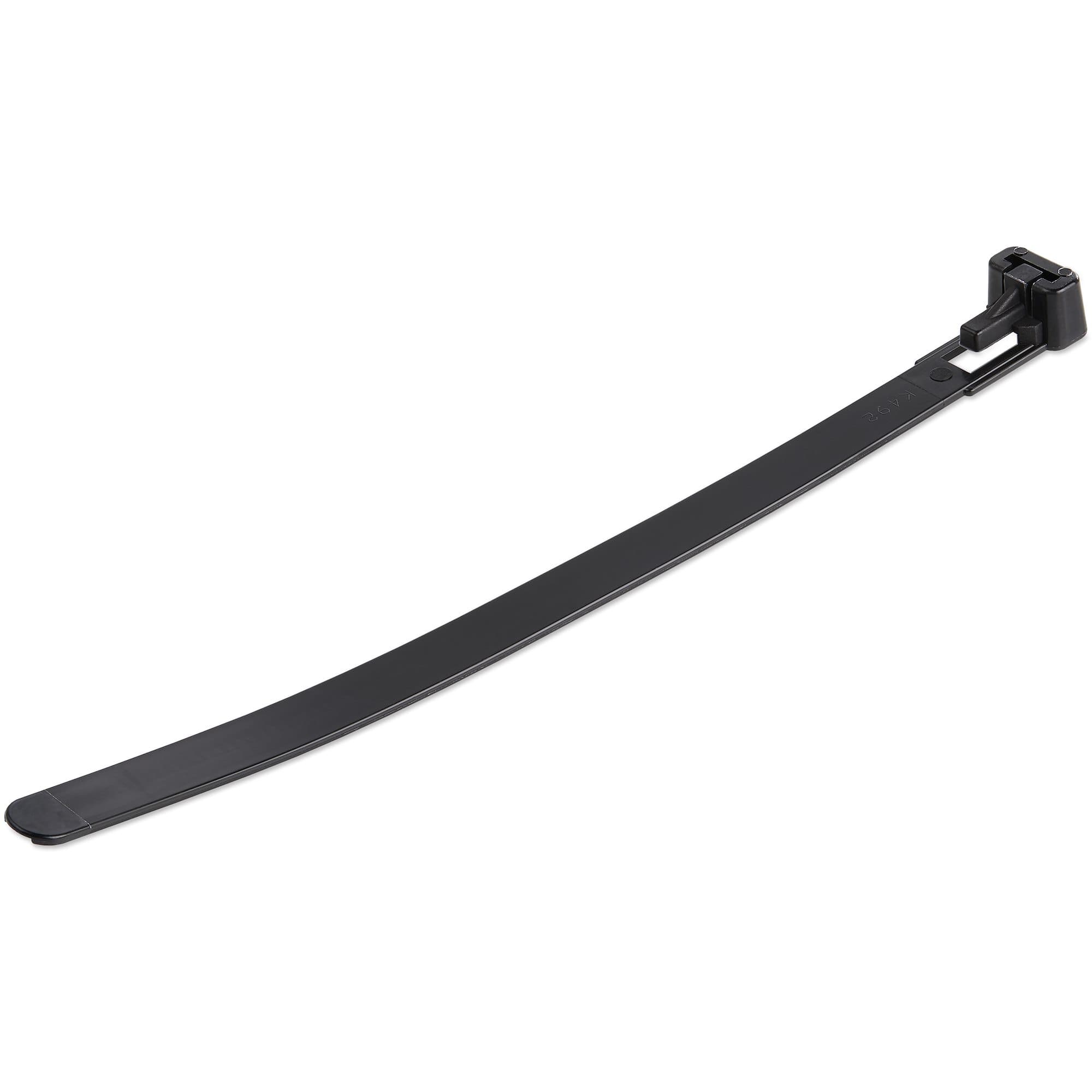 STARTECH STARTECH.COM 100 PACK OF 15CM RESEALABLE ZIP TIES - BLACK, 2 YR CBMZTRB6BK