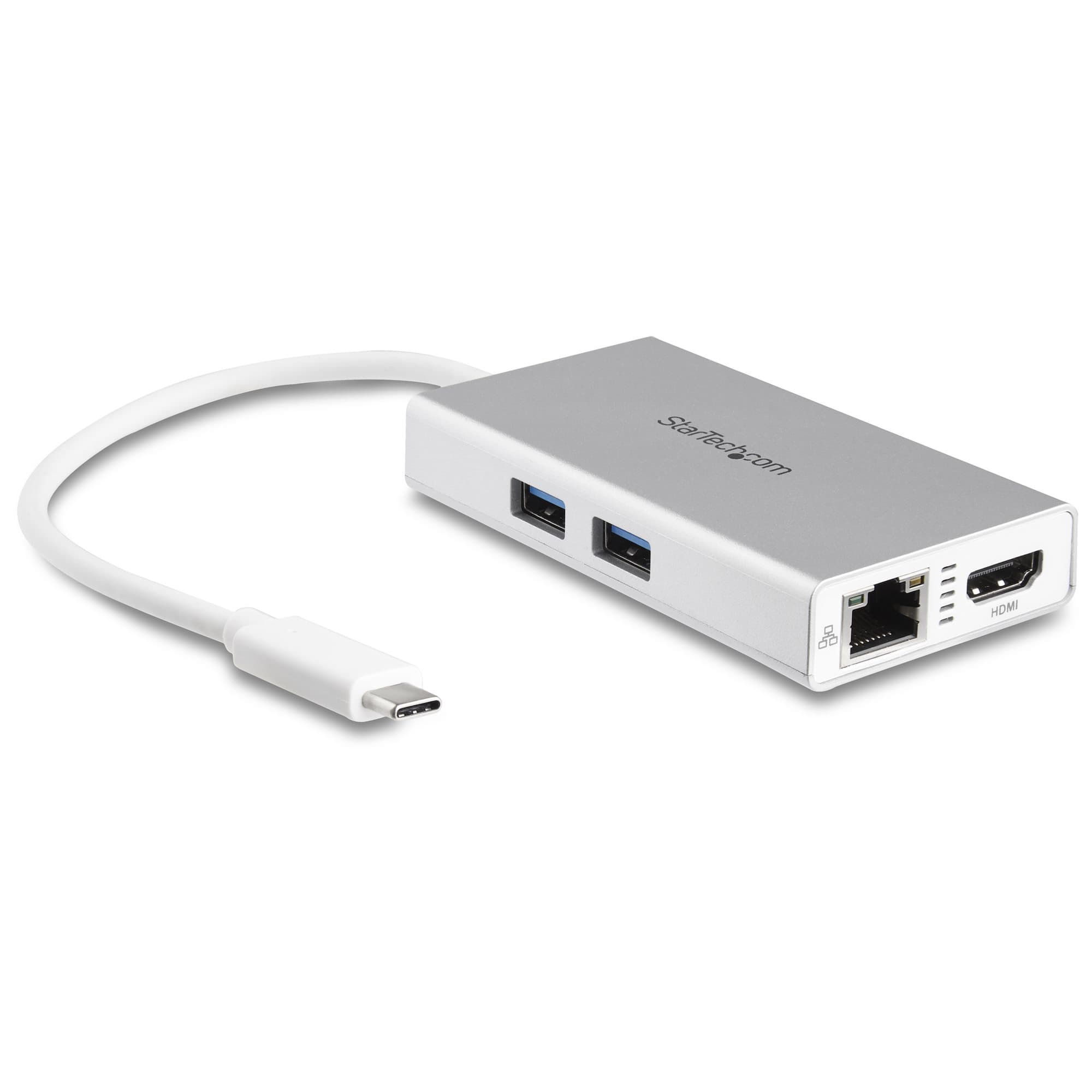 STARTECH STARTECH.COM USB-C MULTIPORT ADAPTER TRAVEL DOCK - 4K HDMI, GBE, 2X USB, PD 3 YR DKT30CHPDW