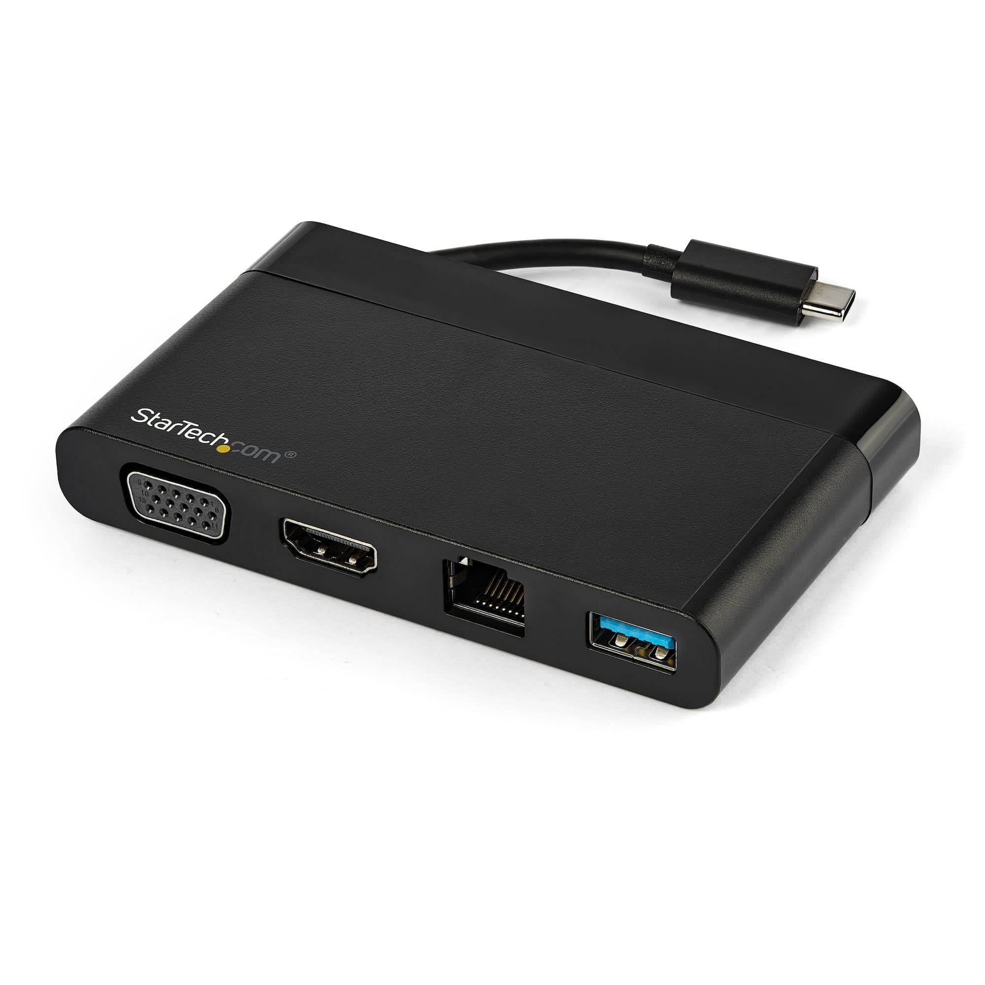 STARTECH STARTECH.COM USB C MULTIPORT ADAPTER WITH HDMI AND VGA, 3 YR DKT30CHVCM