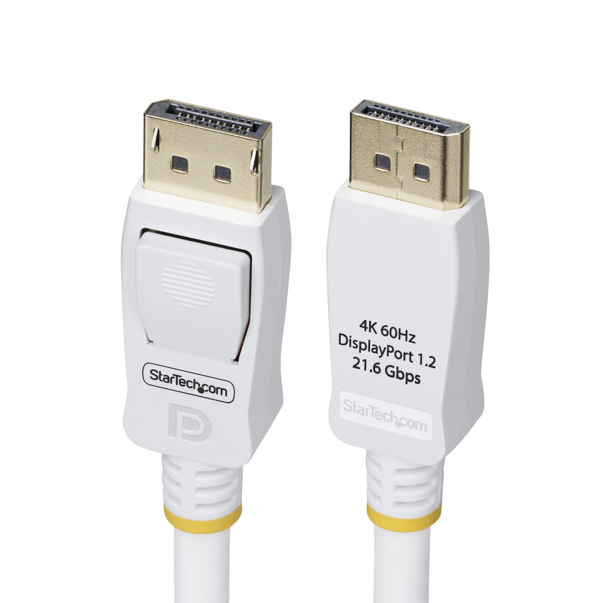 STARTECH STARTECH.COM 6FT WHITE VESA CERTIFIED DISPLAYPORT 1.2 CABLE WITH LATCHES, LTW DP12-CABLE-6FTW