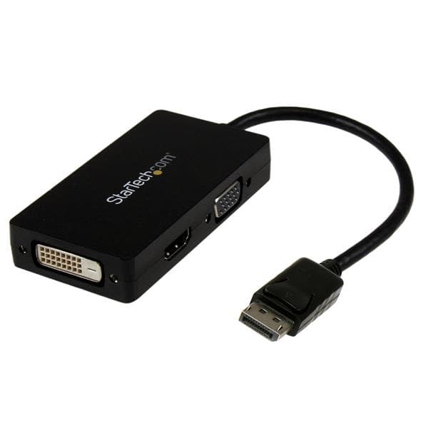 STARTECH STARTECH.COM 3-IN-1 DISPLAYPORT ADAPTER - DP TO VGA, DVI OR HDMI CONVERTER 3 YR DP2VGDVHD