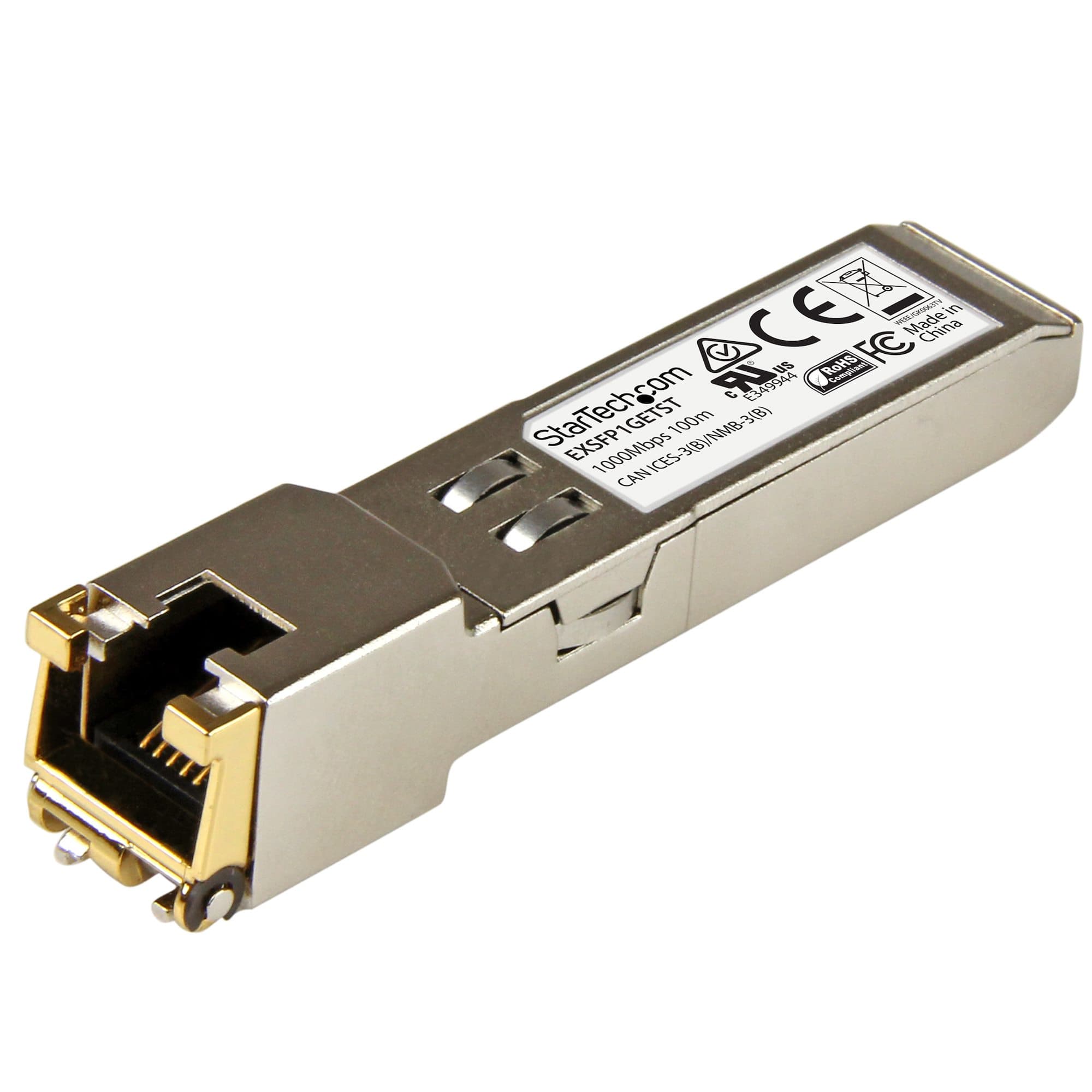 STARTECH STARTECH.COM GB RJ45 COPPER SFP MODULE - JUNIPER EX-SFP-1GE-T COMPATIBLE, LTW EXSFP1GETST