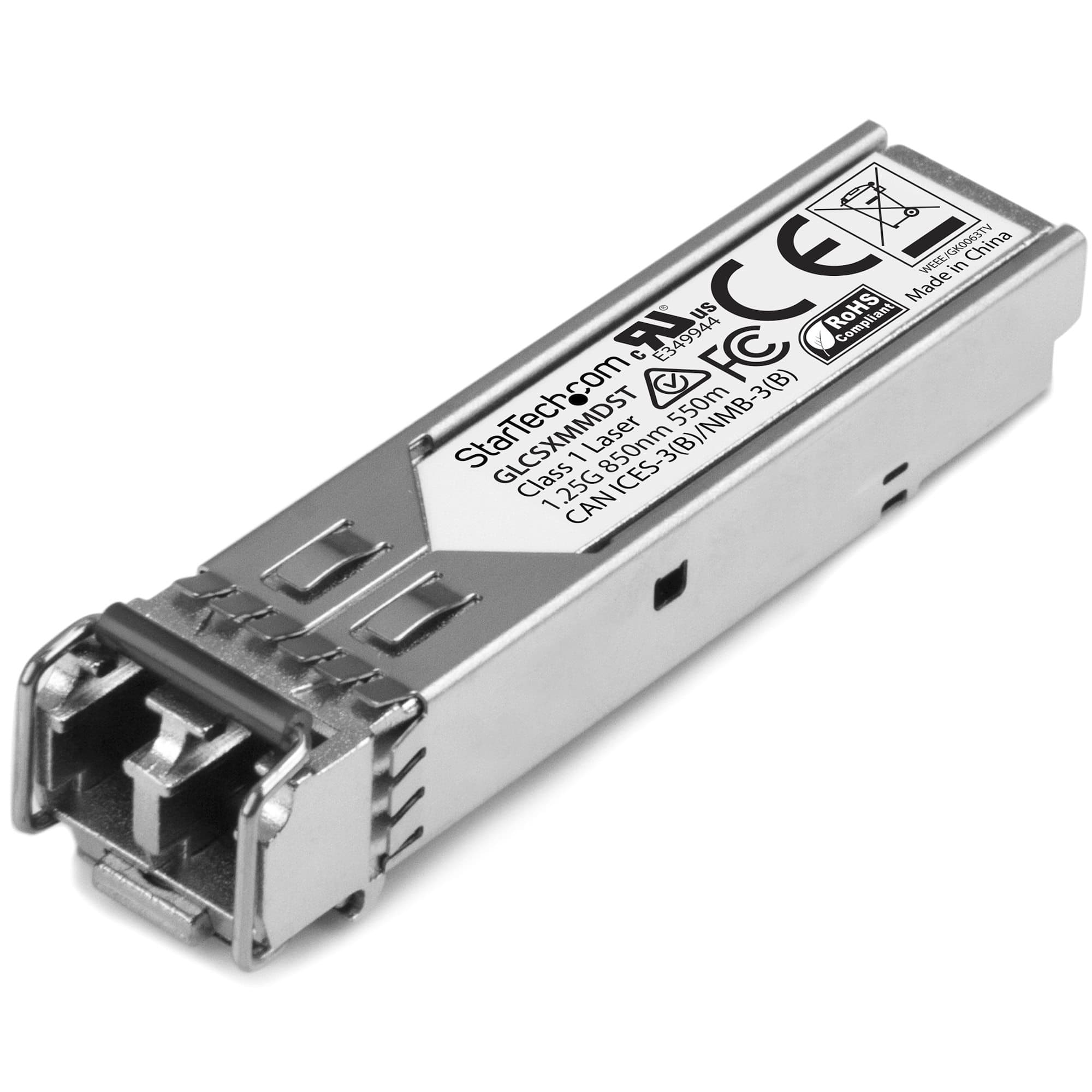 STARTECH STARTECH.COM CISCO GLC-SX-MMD COMP. SFP - 1GBE MMF TRANSCEIVER - 550M LTW GLCSXMMDST
