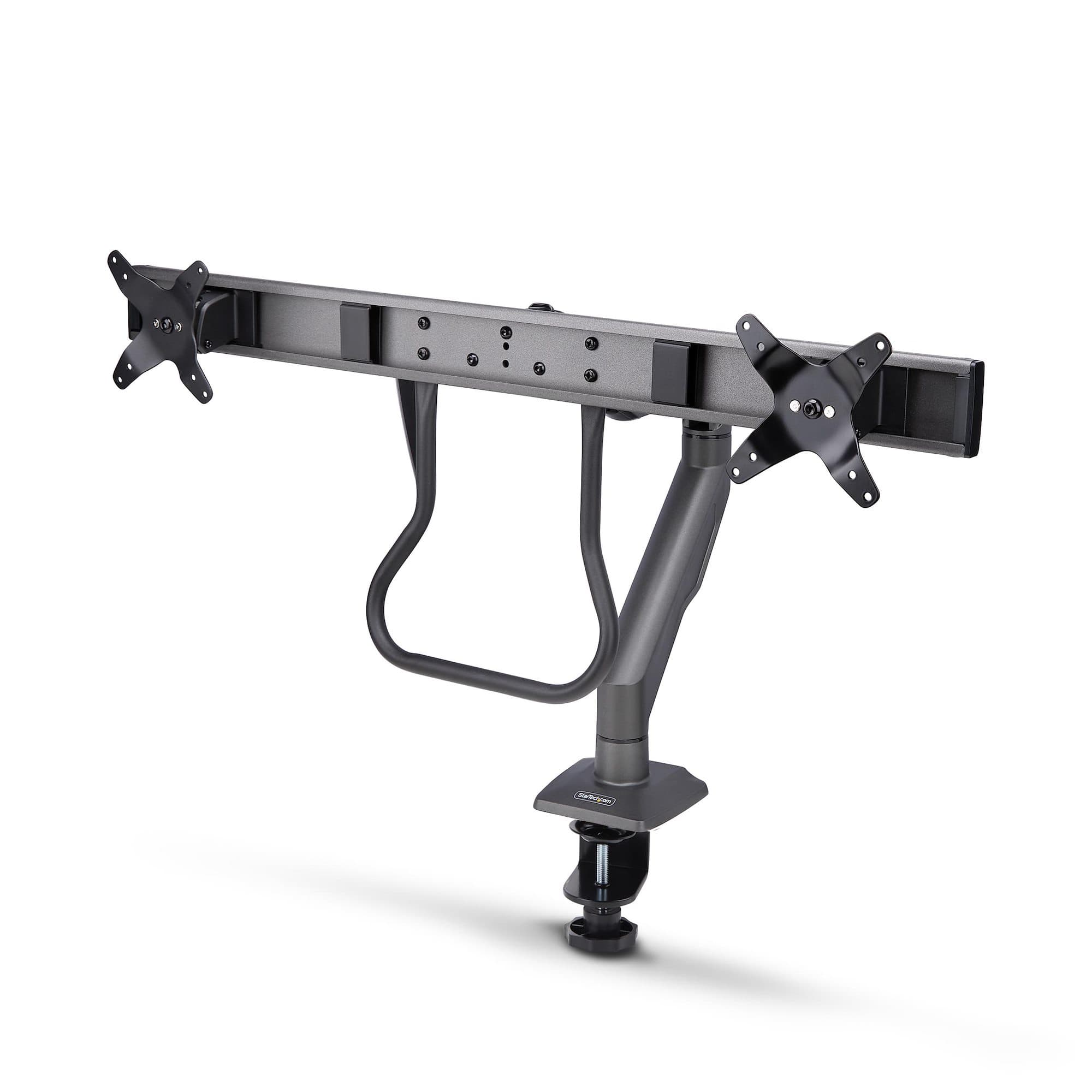 STARTECH STARTECH.COM DESK MOUNT DUAL MONITOR ARM W/ CROSSBAR, UP TO 27" DISPLAYS, 10 YR H2M1AS2-MONITOR-ARM