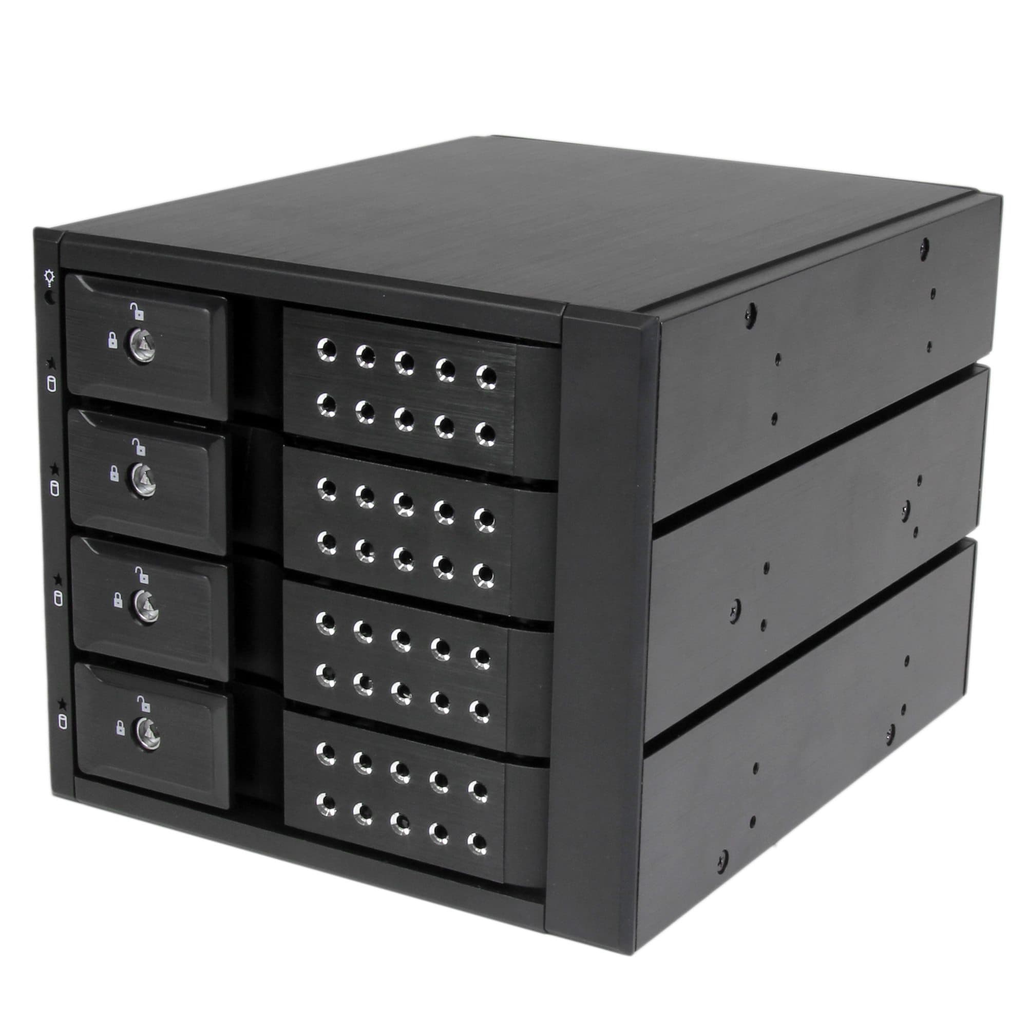 STARTECH STARTECH.COM 4 BAY TRAYLESS HOT SWAP 3.5" SATA HDD MOBILE RACK BACKPLANE 2 YR HSB4SATSASBA