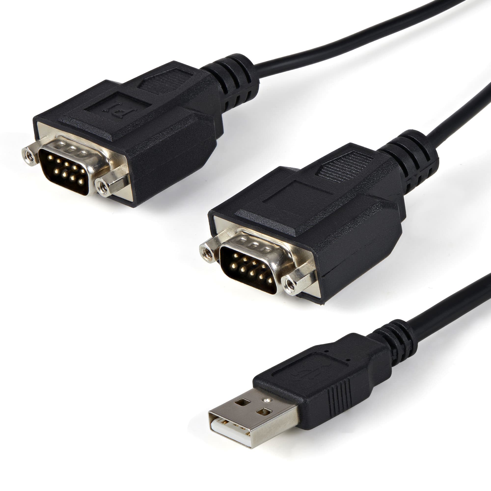 STARTECH STARTECH.COM 2 PORT FTDI USB TO SERIAL RS232 ADAPTER CABLE COM RETENTION 2 YR ICUSB2322F