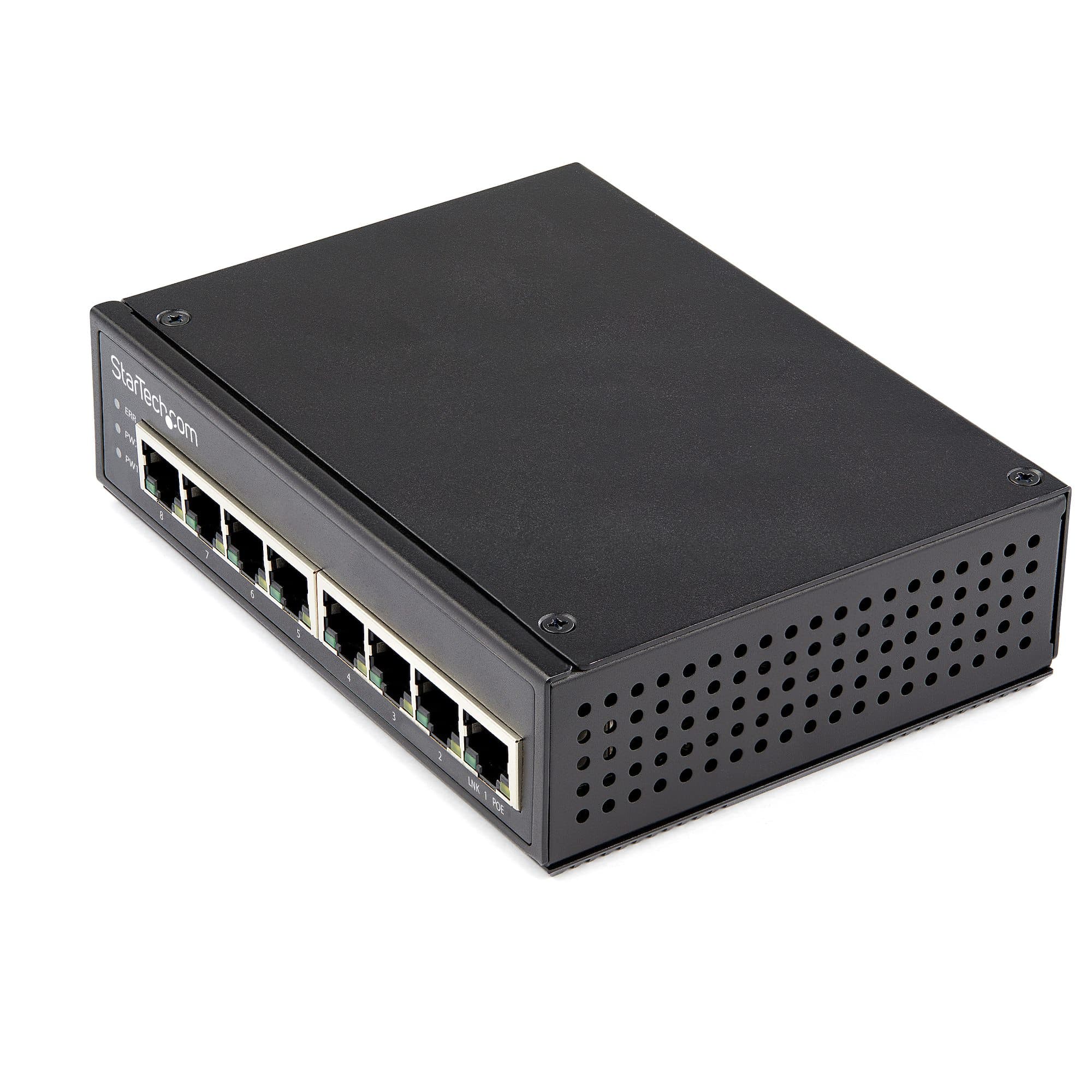 STARTECH STARTECH.COM INDUSTRIAL 8 PORT GIGABIT POE SWITCH - 30W, 2 YR IESC1G80UP