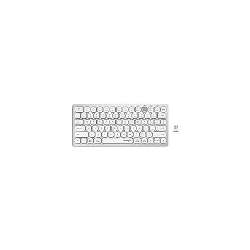 KENSINGTON KENSINGTON MULTI-DEVICE DUAL WIRELESS COMPACT/TRAVEL KEYBOARD, WIN/IOS/MAC, WHITE, 3Y K75504US