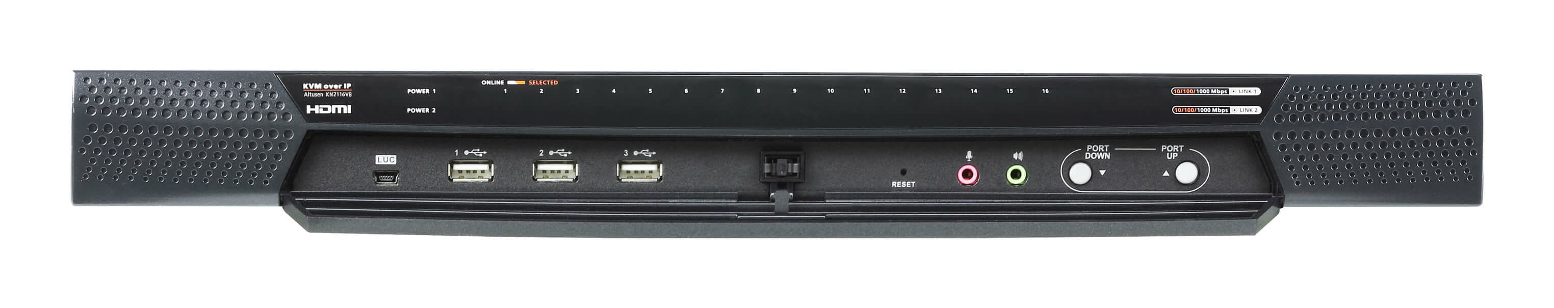 ATEN ATEN 1-LOCAL/2-REMOTE ACCESS 16-PORT MULTI-INTERFACE CAT 5 KVM OVER IP SWITCH KN2116VB-AX-U