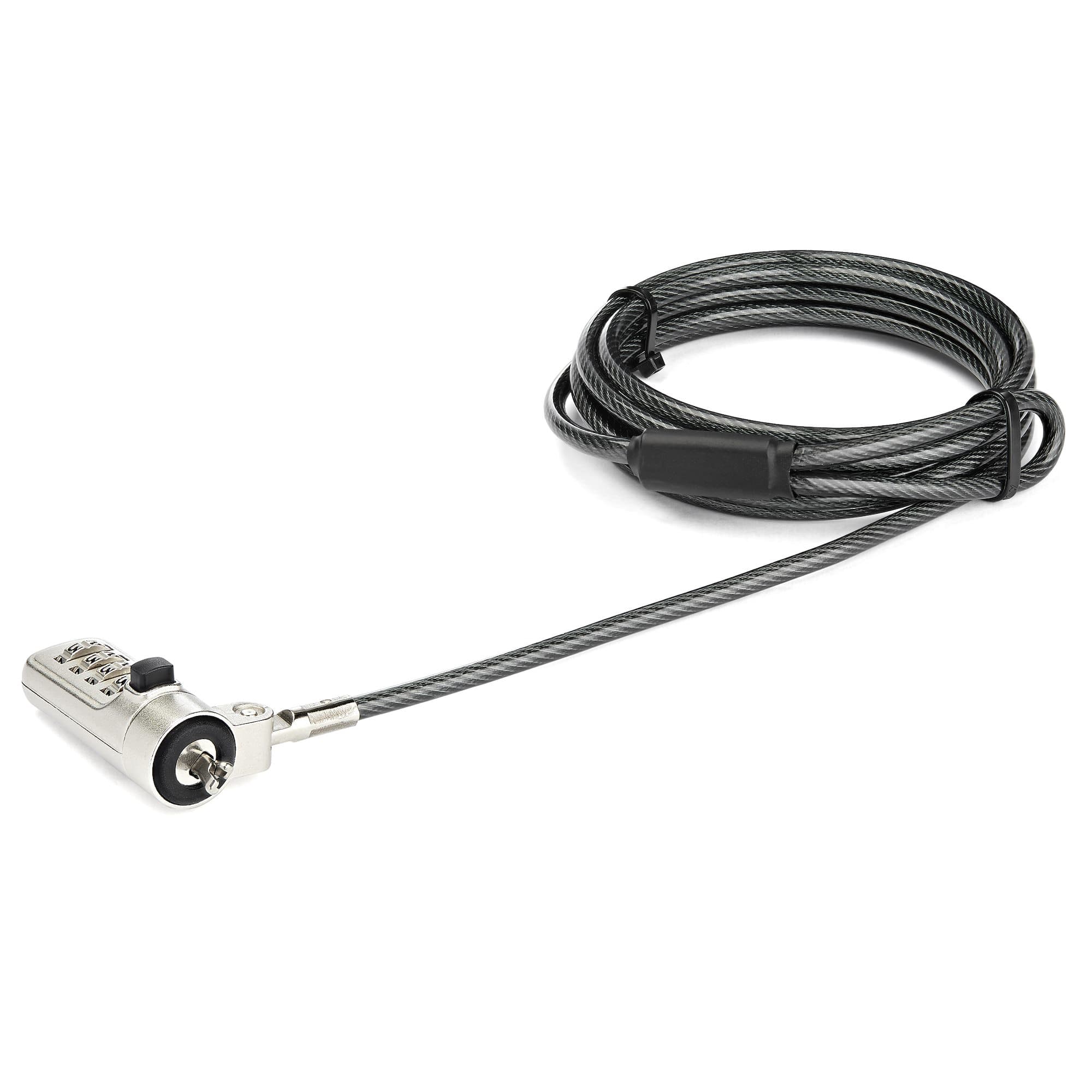 STARTECH STARTECH.COM LAPTOP CABLE LOCK - COMBINATION LOCK FOR WEDGE LOCK SLOT, 2 YR LTLOCKNBL