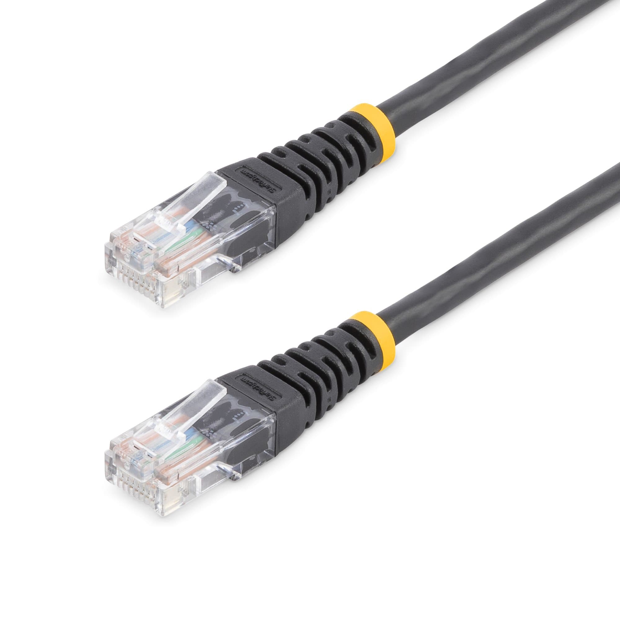 STARTECH STARTECH.COM 15M CAT5E BLACK MOLDED RJ45 UTP CAT 5E PATCH CABLE CORD 15 M, LTW M45PAT15MBK