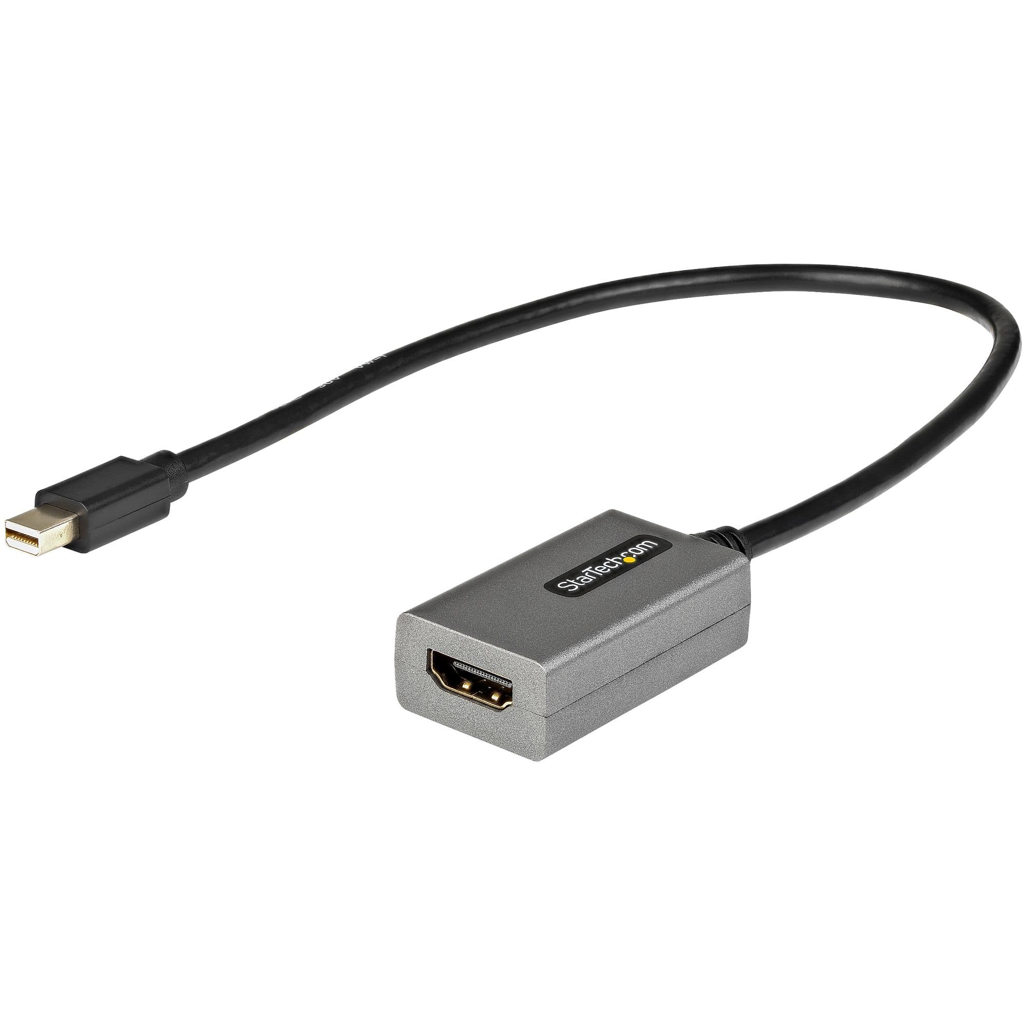 STARTECH STARTECH.COM MINI DISPLAYPORT TO HDMI ADAPTER - 1080P VIDEO - 12" CABLE, 3 YR MDP2HDEC