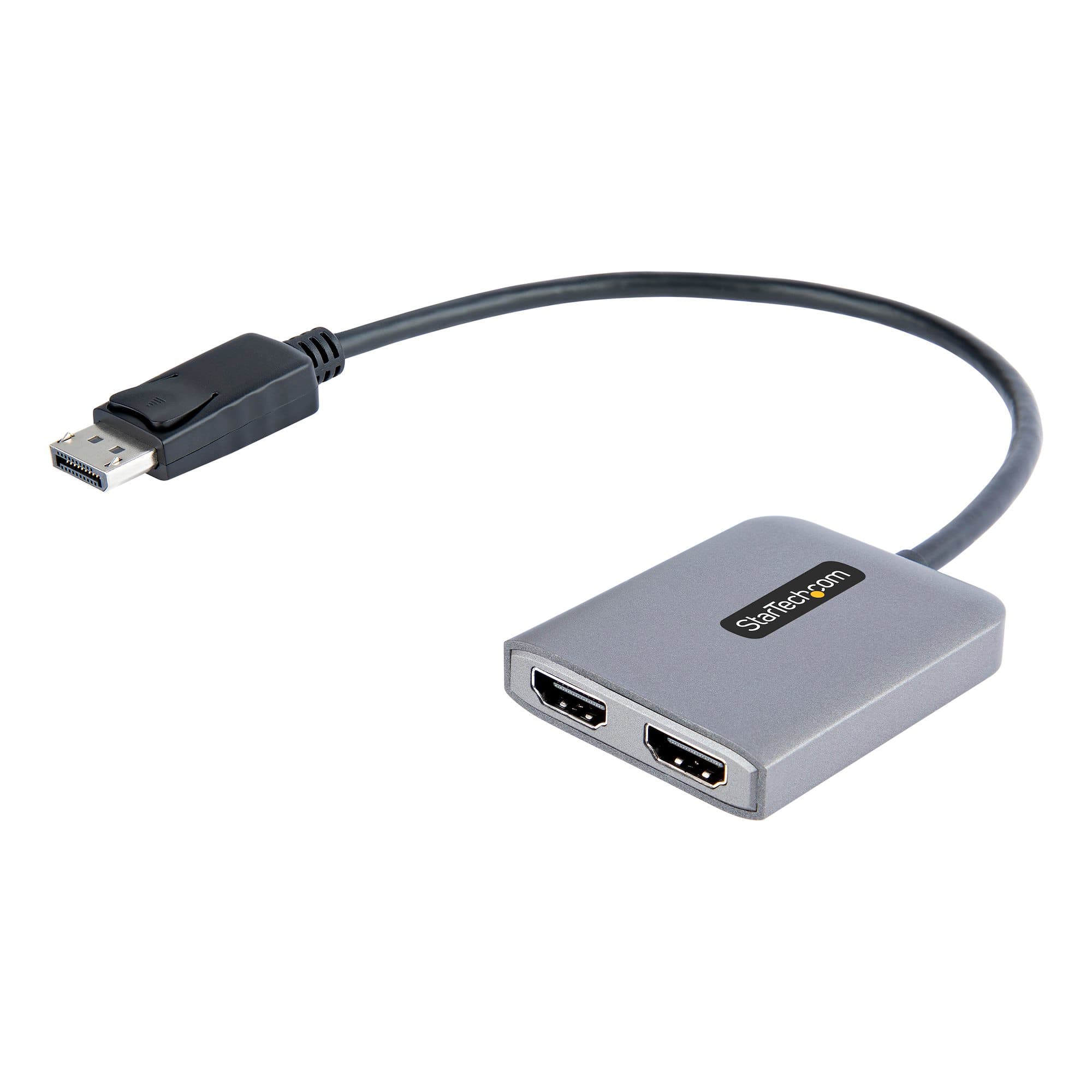 STARTECH STARTECH.COM DP TO DUAL HDMI MST HUB, 2X HDMI 4K 60HZ, DISPLAYPORT 1.4 3 YR MST14DP122HD