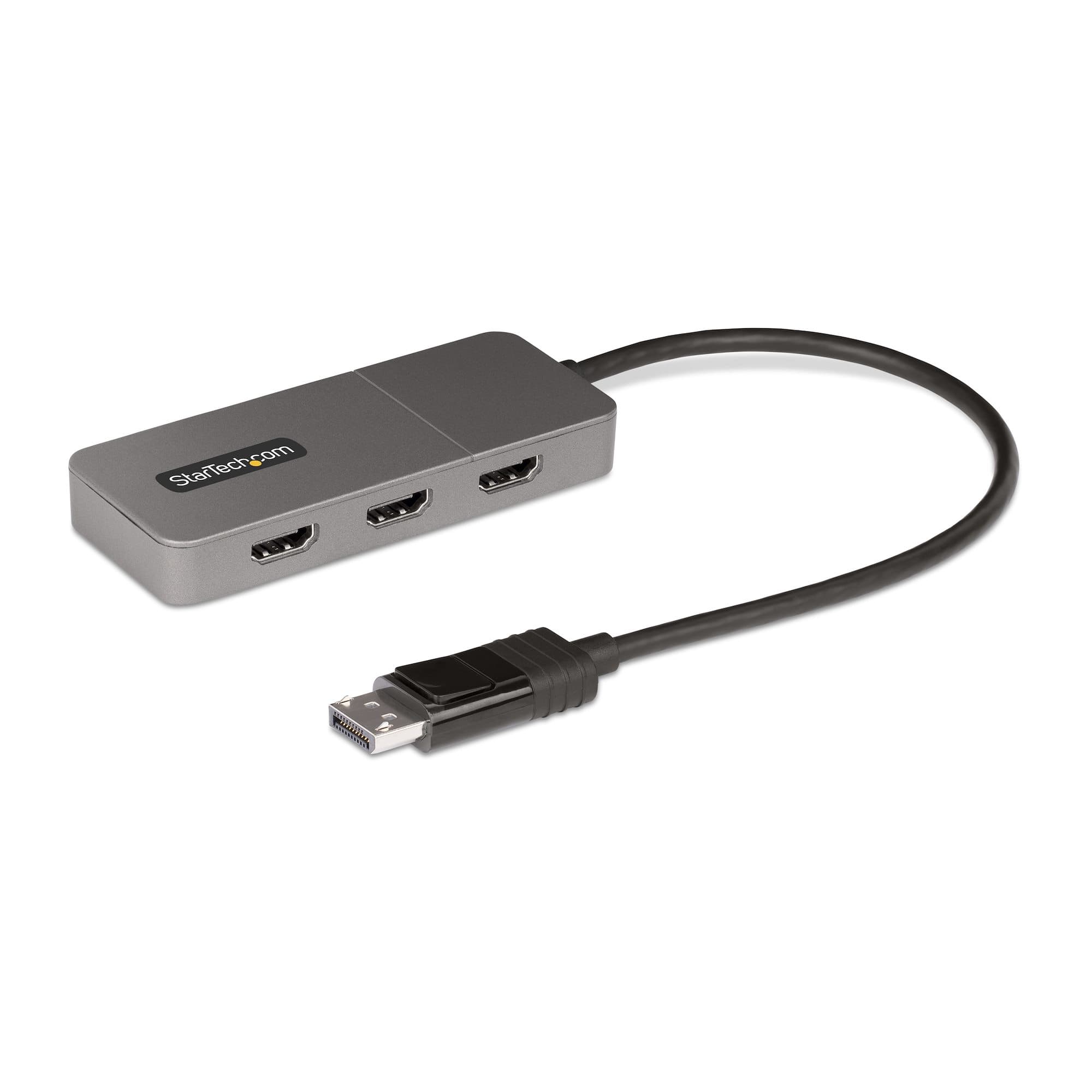 STARTECH STARTECH.COM 3-PORT MST HUB, DISPLAYPORT TO TRIPLE 4K 60HZ HDMI, 3 YR MST14DP123HD