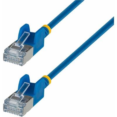 STARTECH STARTECH.COM 2M BLUE ULTRA SLIM CAT6A ETHERNET CABLE, SNAGLESS, FTP, LTW N6APATSTP34BLS2M