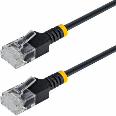 STARTECH STARTECH.COM 3M BLACK ULTRA SLIM CAT6A ETHERNET CABLE, RJ45, UTP, LTW N6APATUTP34BKS3M