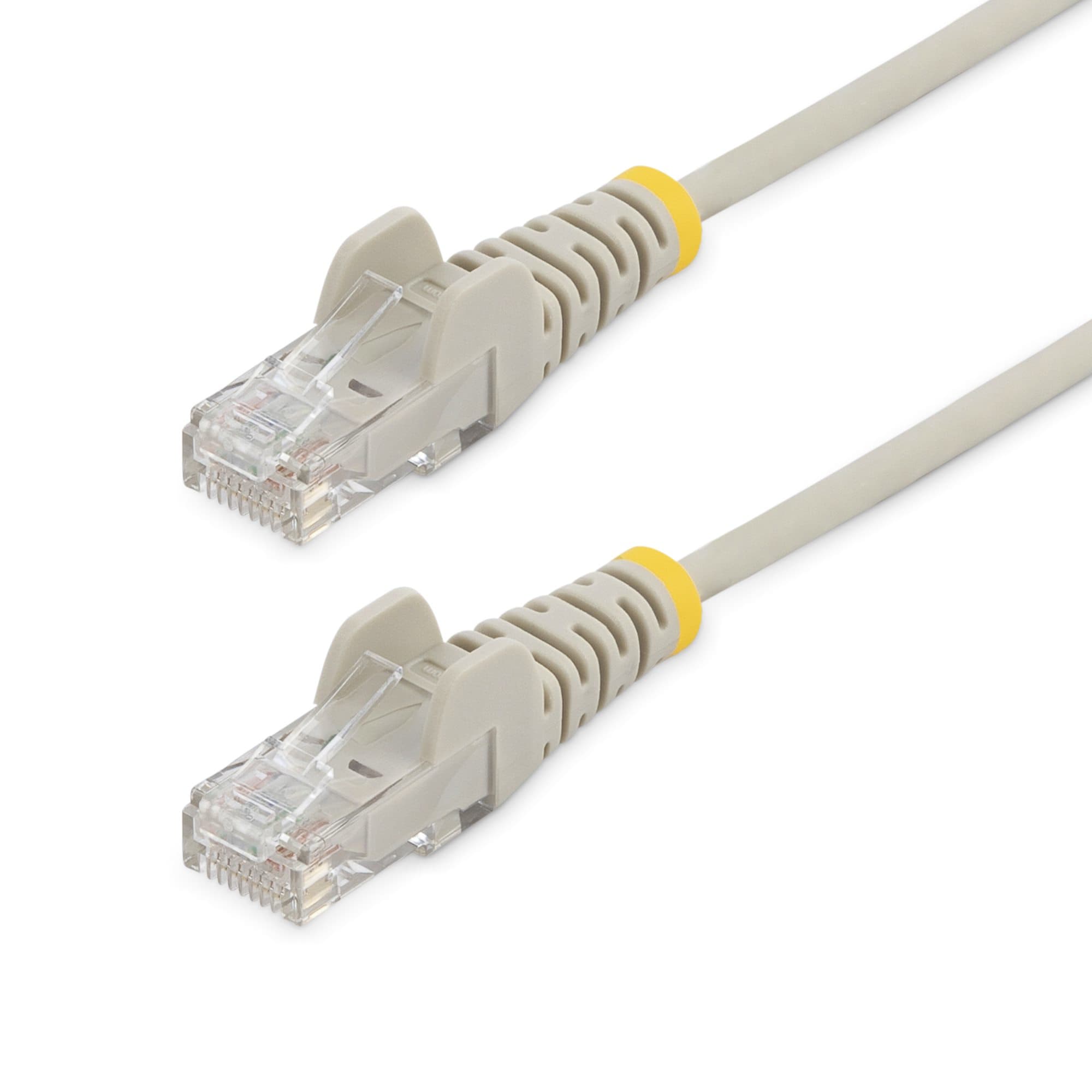 STARTECH STARTECH.COM 0.5M SLIM CAT6 CABLE - GREY SNAGLESS PATCH CORD NETWORK ETHERNET CABLE M/M LT N6PAT50CMGRS