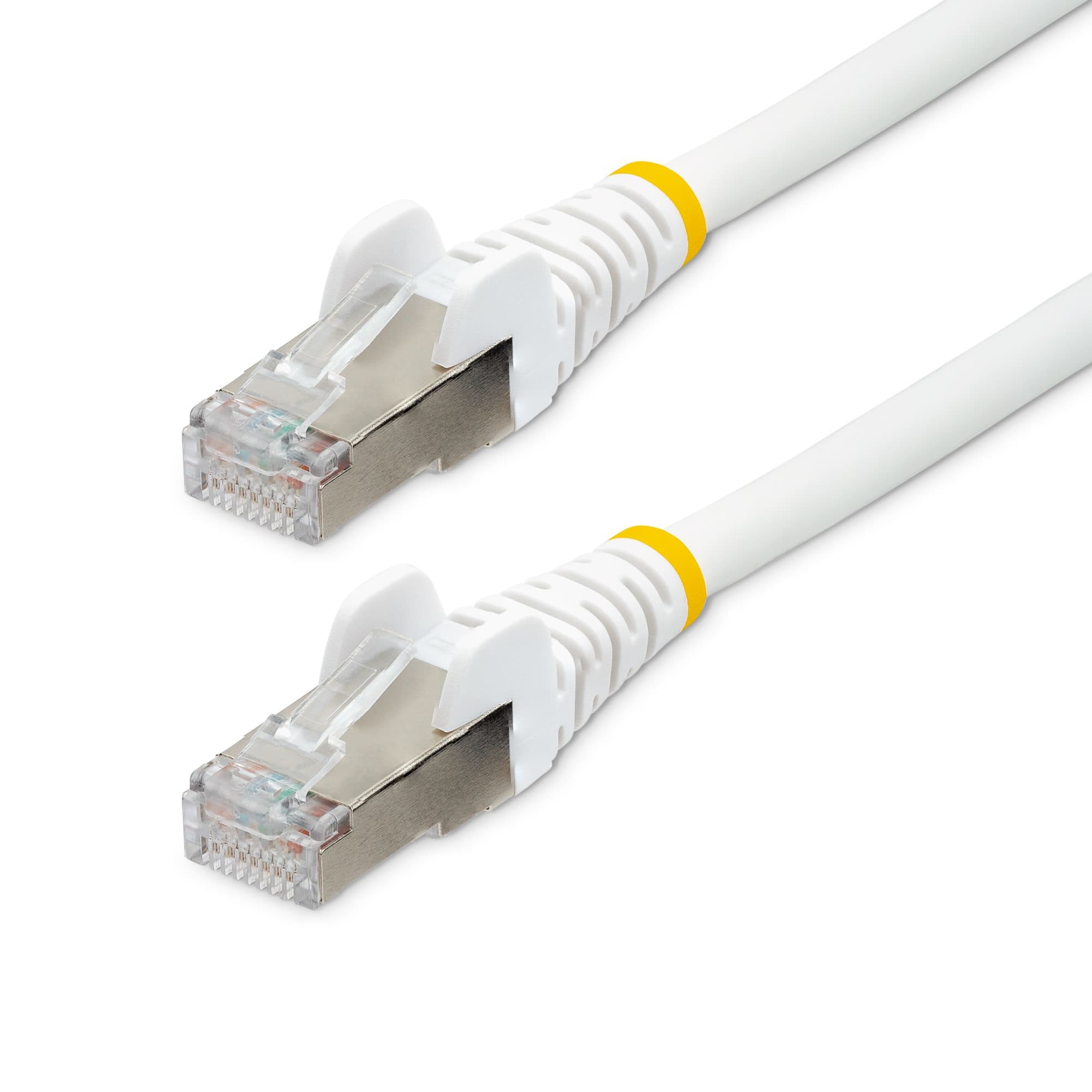 STARTECH STARTECH.COM 10M LSZH CAT6A ETHERNET CABLE - 10GBE S/FTP 100W POE WHITE LTW NLWH-10M-CAT6A-PATCH