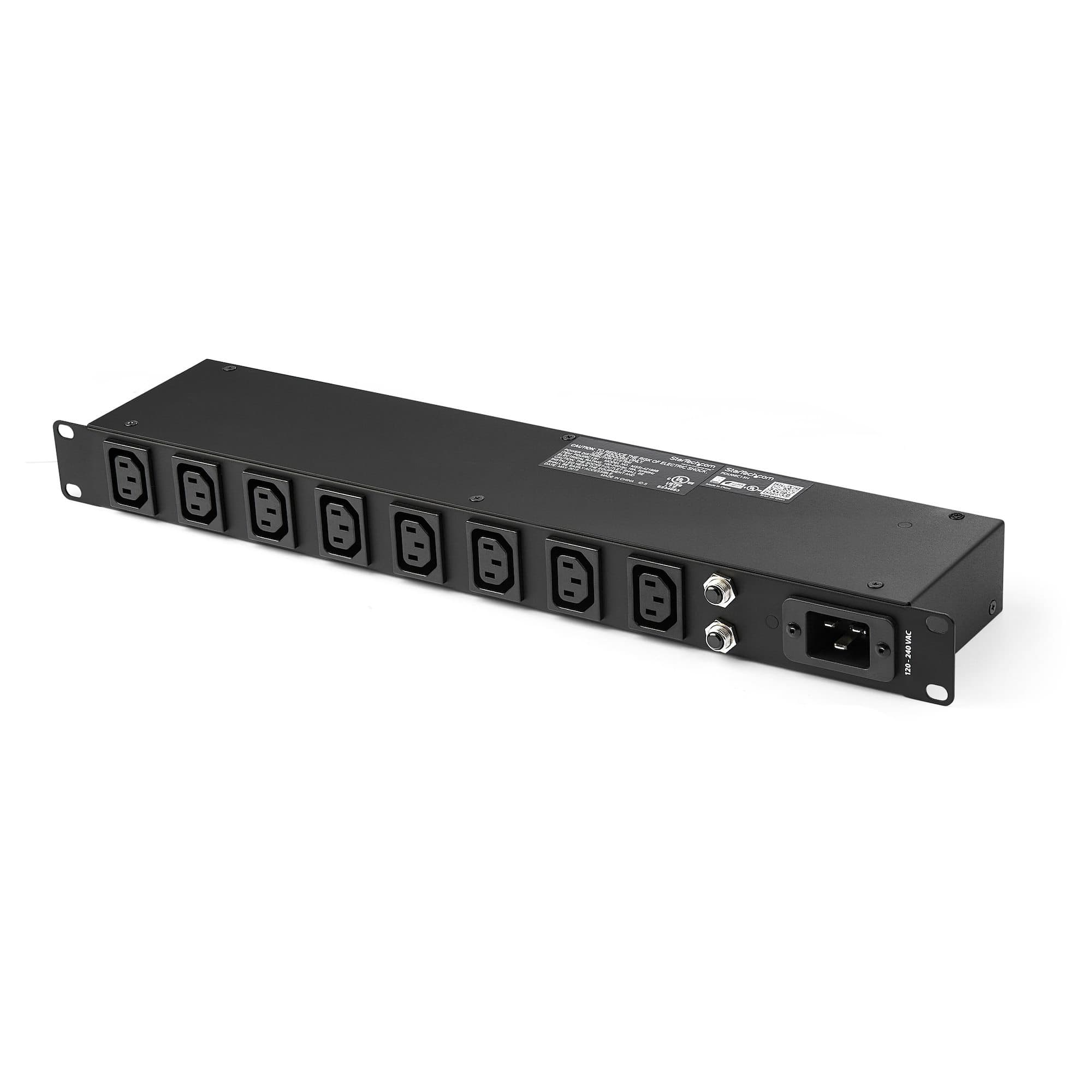 STARTECH STARTECH.COM 1U POWER DISTRIBUTION UNIT - C13 OUTLETS - SERVER RACK PDU, 2 YR PDU08C13AU