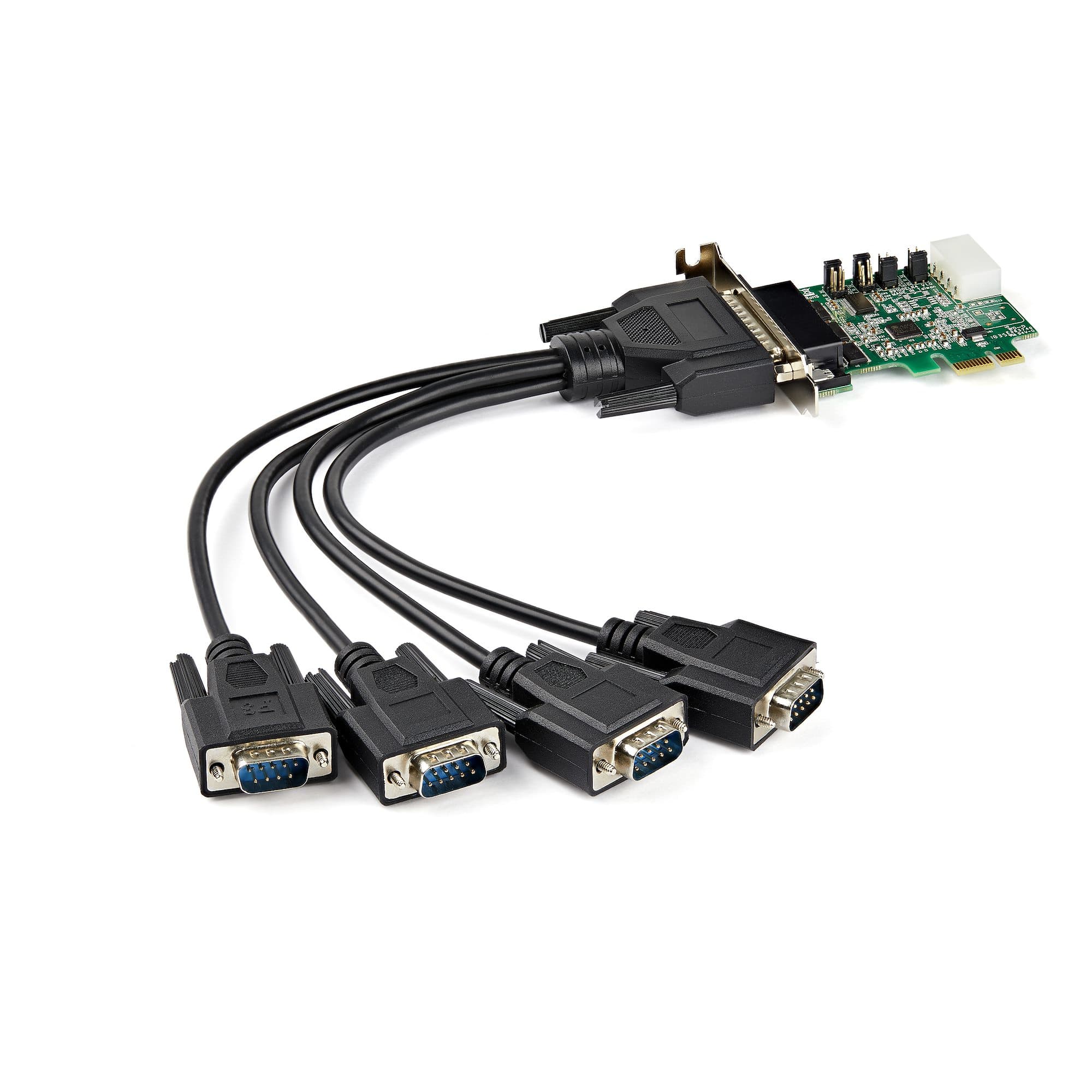 STARTECH STARTECH.COM 4-PORT PCI EXPRESS RS232 SERIAL ADAPTER CARD - PCIE SERIAL DB9 LTW PEX4S953LP