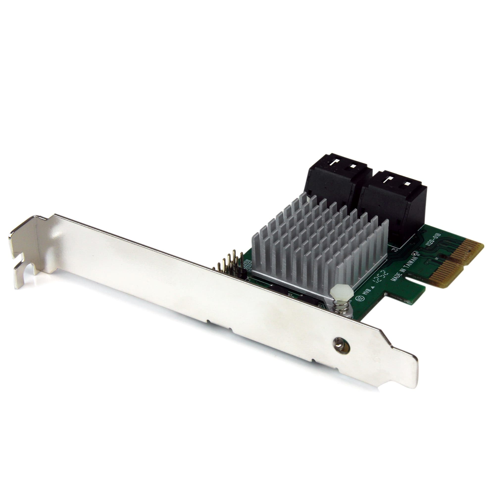 STARTECH STARTECH.COM 4 PORT PCIE SATA III CONTROLLER CARD W/ HYPERDUO SSD TIERING 2 YR PEXSAT34RH