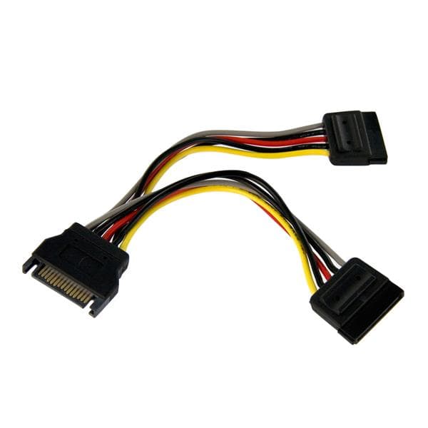 STARTECH STARTECH.COM 6IN SATA POWER Y SPLITTER CABLE ADAPTER - M/F LTW PYO2SATA