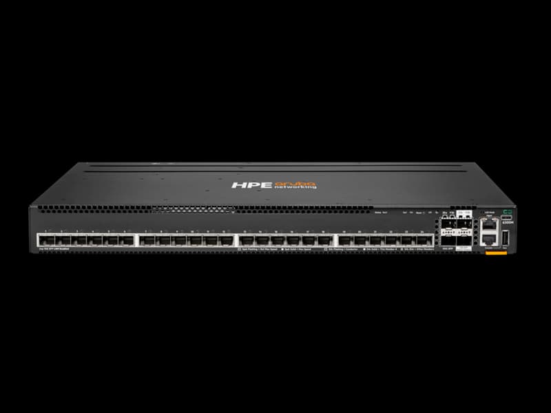 HPE HPE ANW 6300M 24p SFP+ LRM support and 2p 50G and 2p 25G MACSec Switch R8S92A