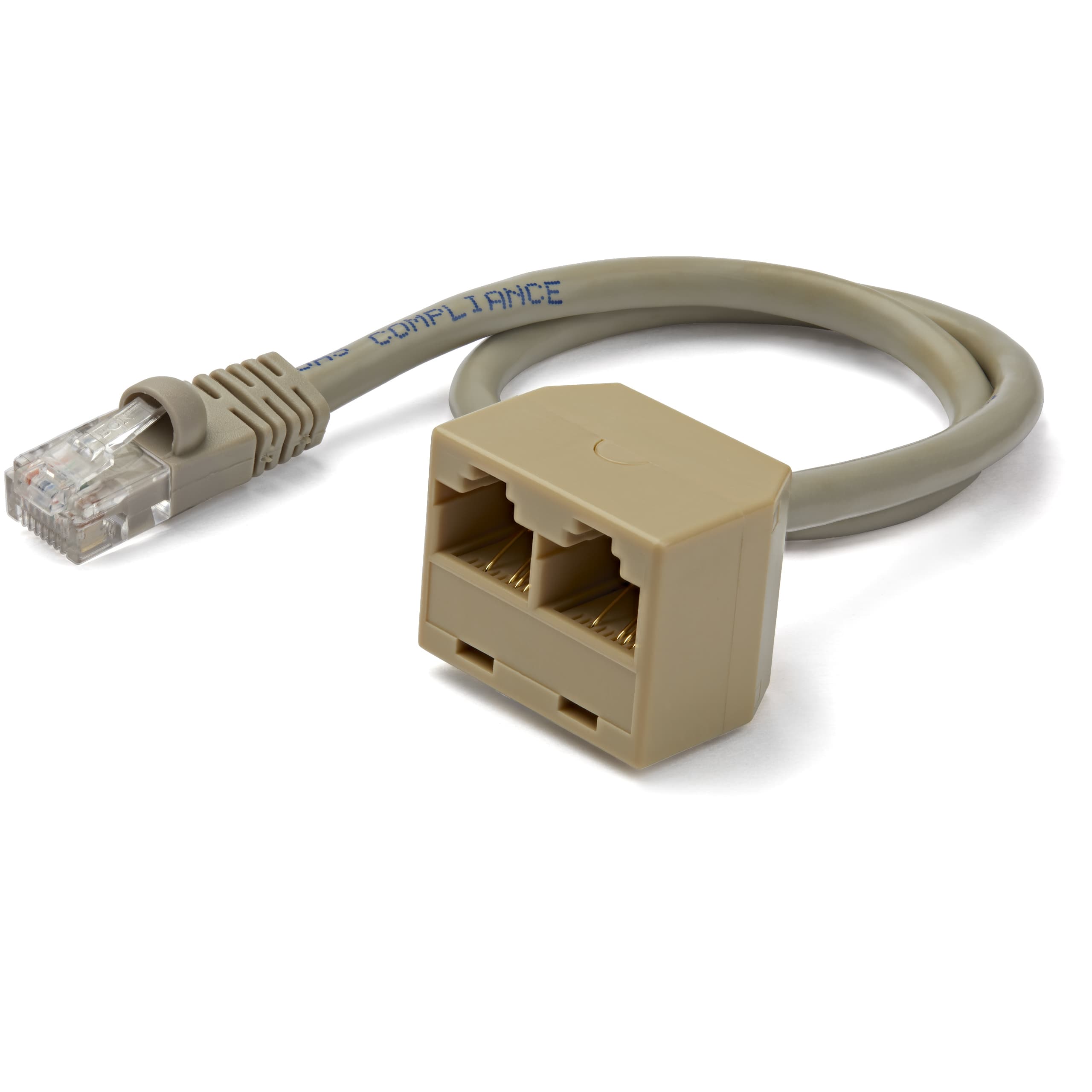 STARTECH STARTECH.COM RJ45 SPLITTER CABLE ADAPTER - CAT5/CAT5E CABLE DROP LTW RJ45SPLITTER
