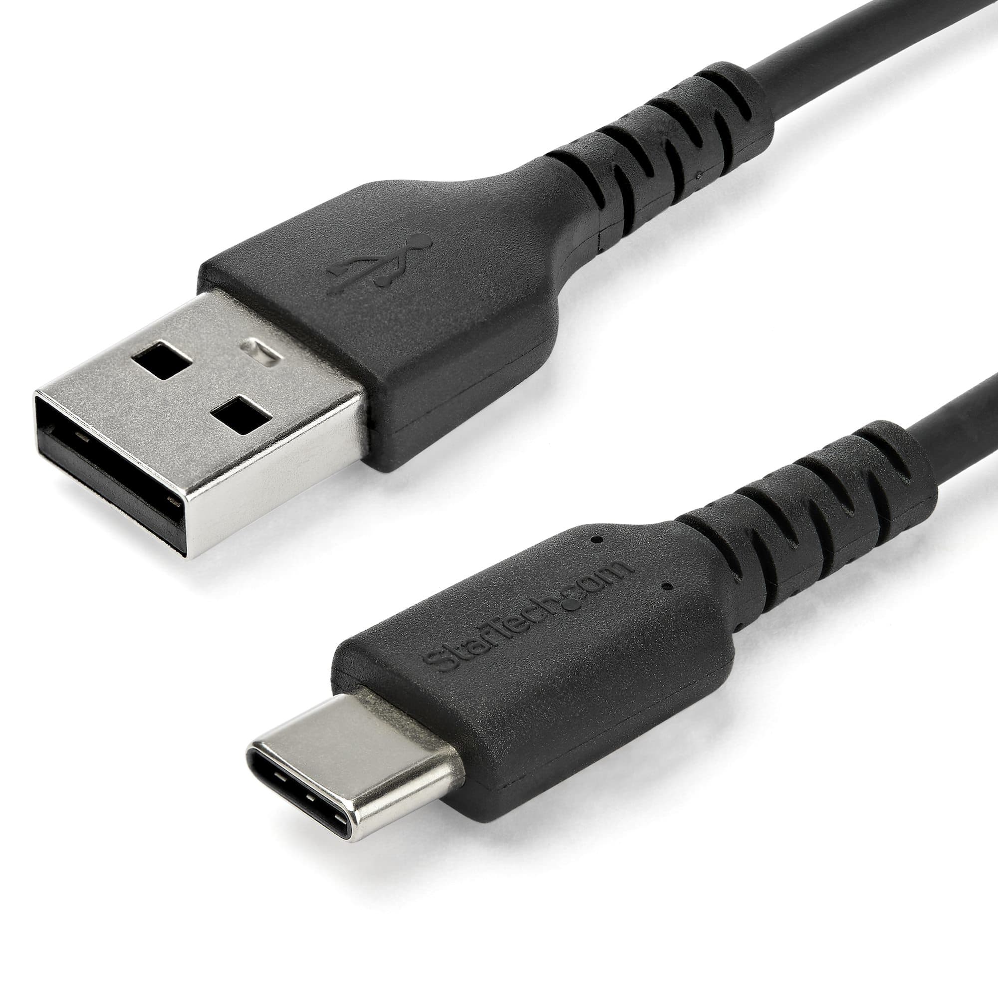 STARTECH STARTECH.COM 2M USB A TO USB C CHARGING CABLE - DURABLE ARAMID BLACK LTW RUSB2AC2MB
