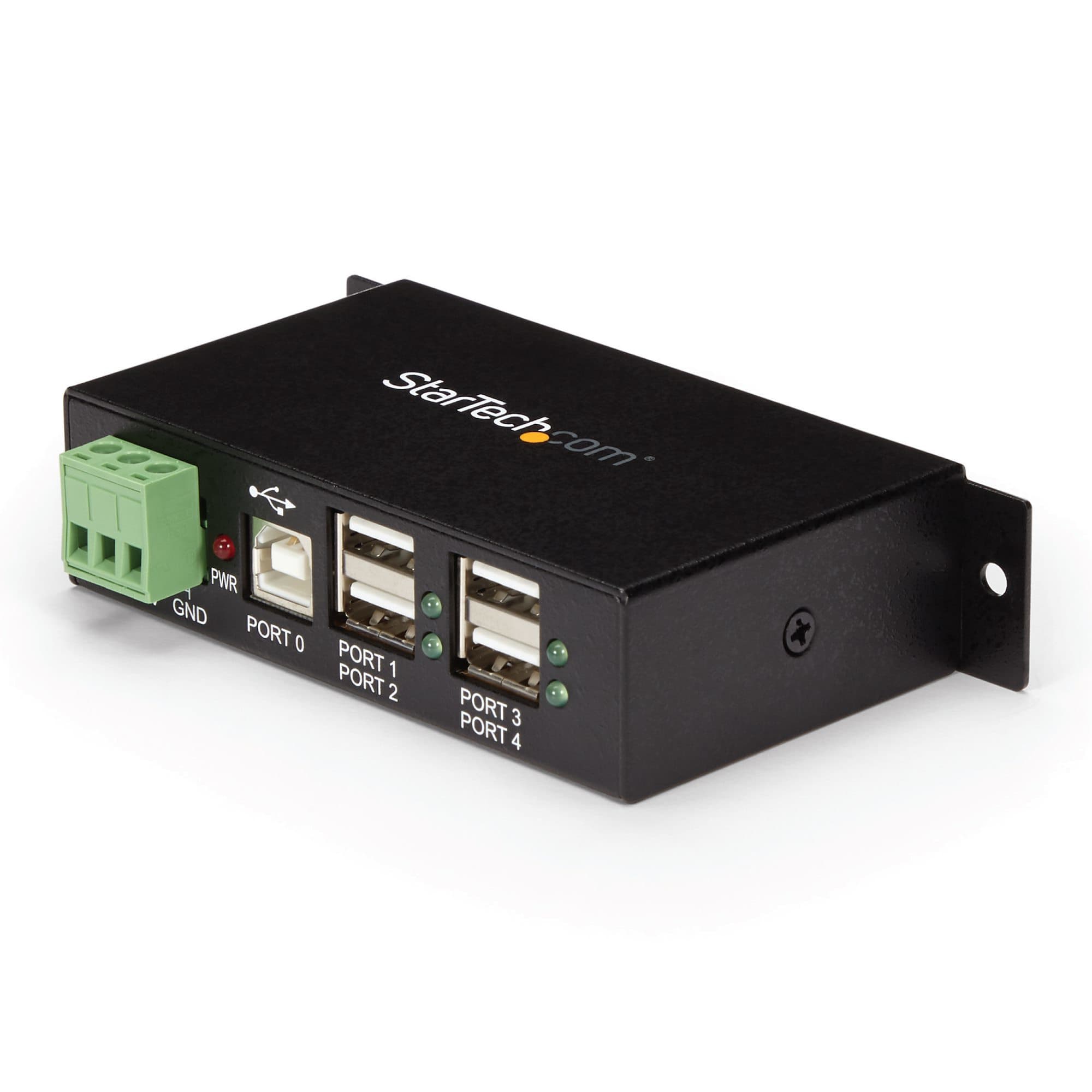 STARTECH STARTECH.COM 4 PORT USB 2.0 HUB (USB-A) - METAL INDUSTRIAL HUB - MOUNTABLE 2 YR ST4200USBM