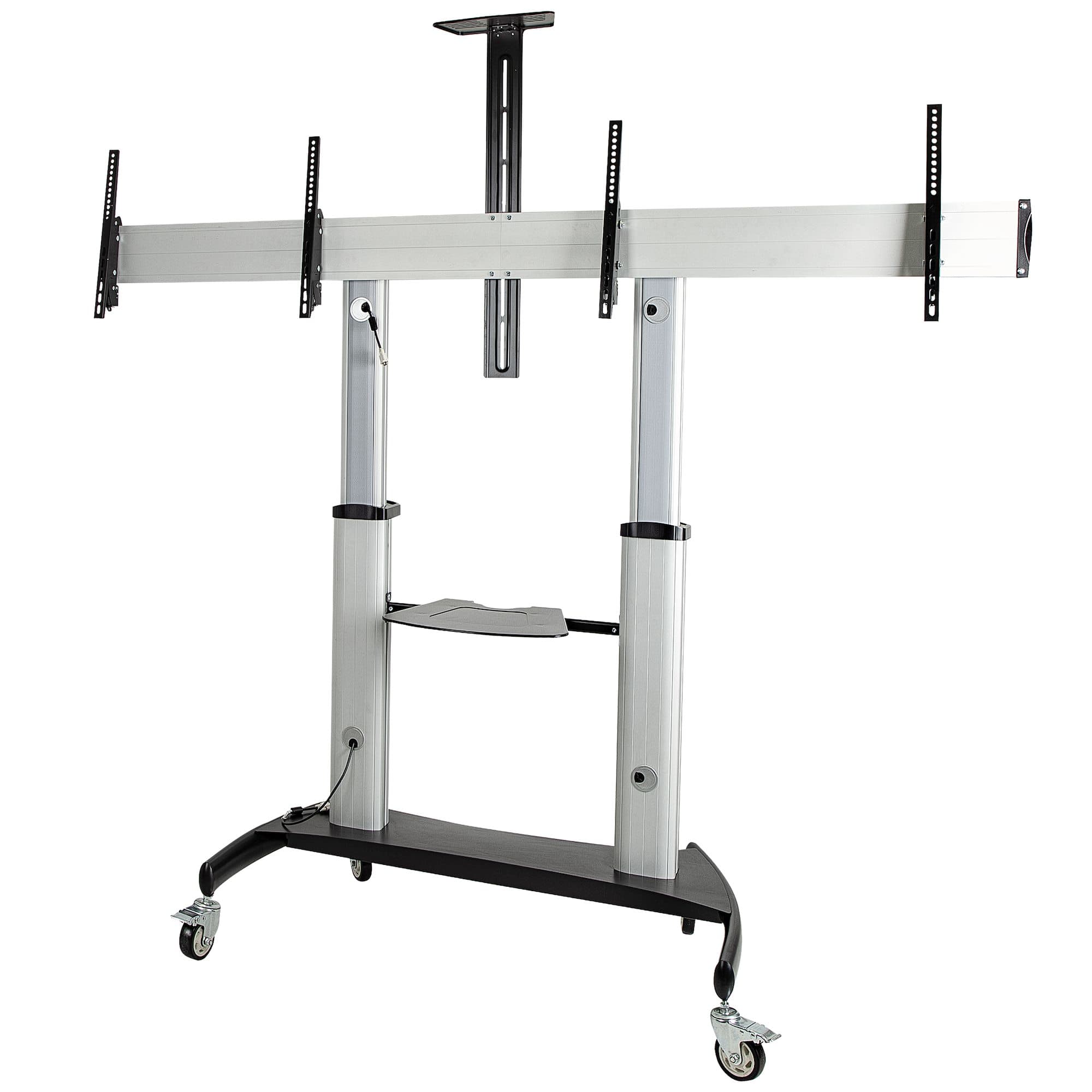 STARTECH STARTECH.COM MOBILE TV STAND - HEIGHT ADJUSTABLE DUAL TV CART FOR 37-60" 2YR STNDMTVDUO