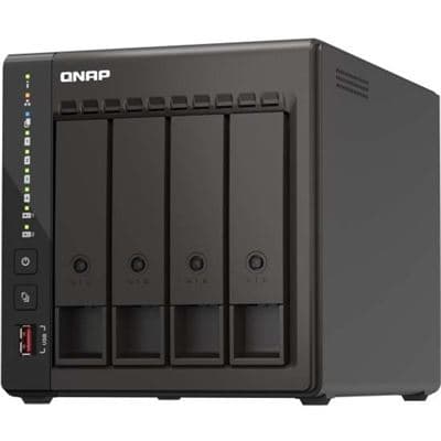 QNAP QNAP 4-BAY NAS (NO DISK) CELERON QC 2.0GHz, 8GB, 2.5GbE(2),M.2(2),HDMI(2), TWR, 2YR WTY TS-453E-8G