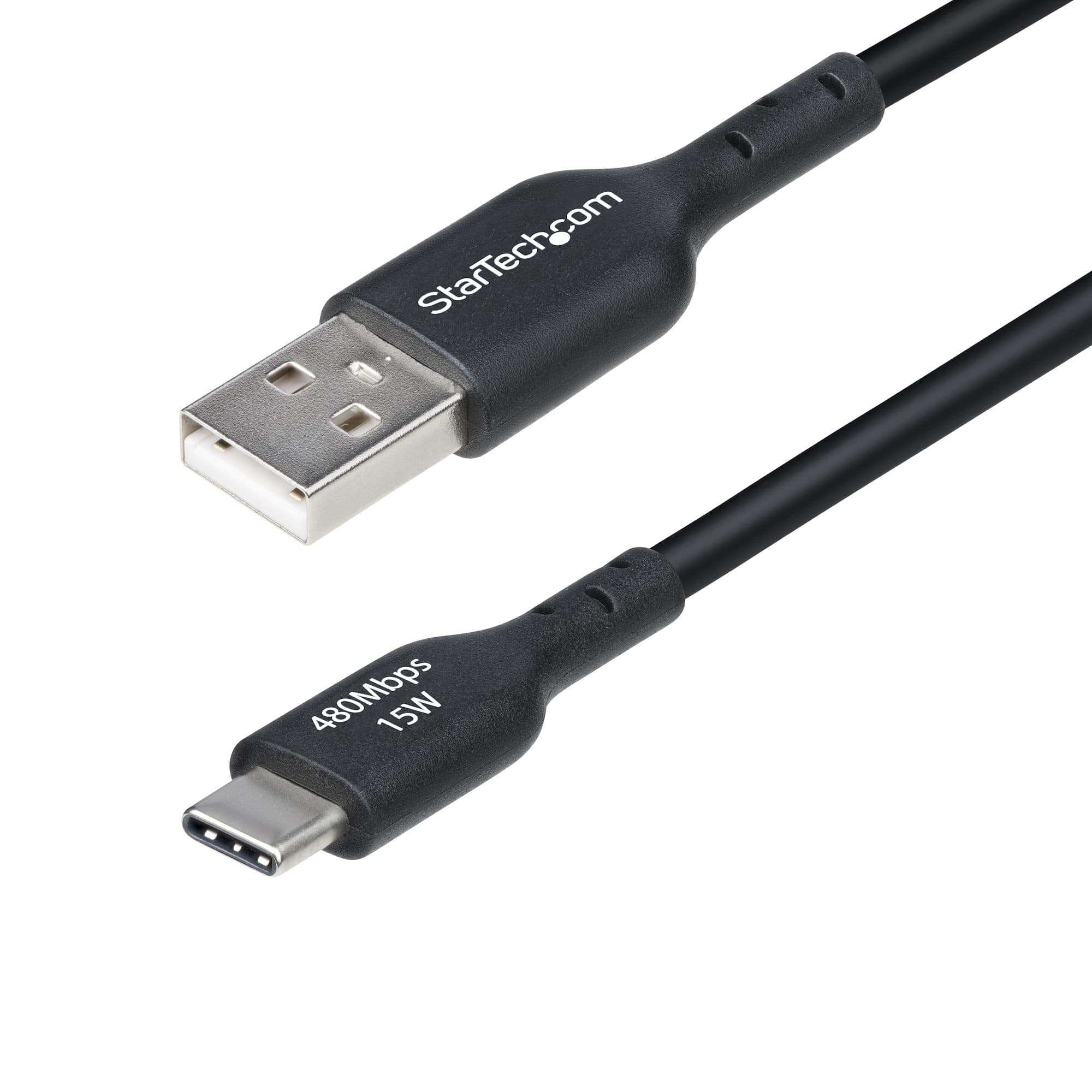 STARTECH STARTECH.COM 1FT (30CM) USB-A TO USB-C CHARGING CABLE, CHARGER CORD, LTW USB2AC30CMBK