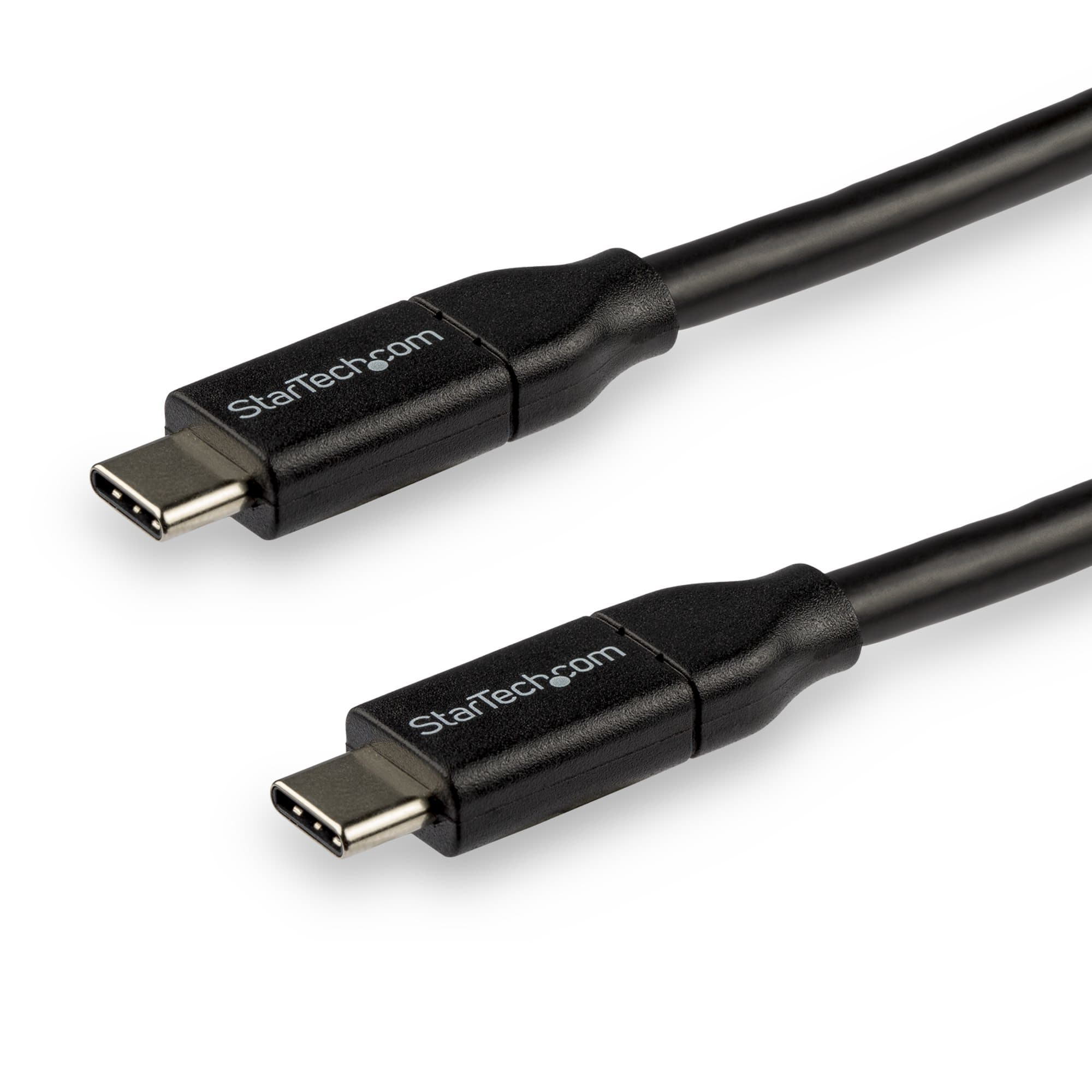 STARTECH STARTECH.COM 3M 10FT USB C TO USB C CABLE 5A PD - USB 2.0 USB-IF CERTIFIED 2 YR USB2C5C3M